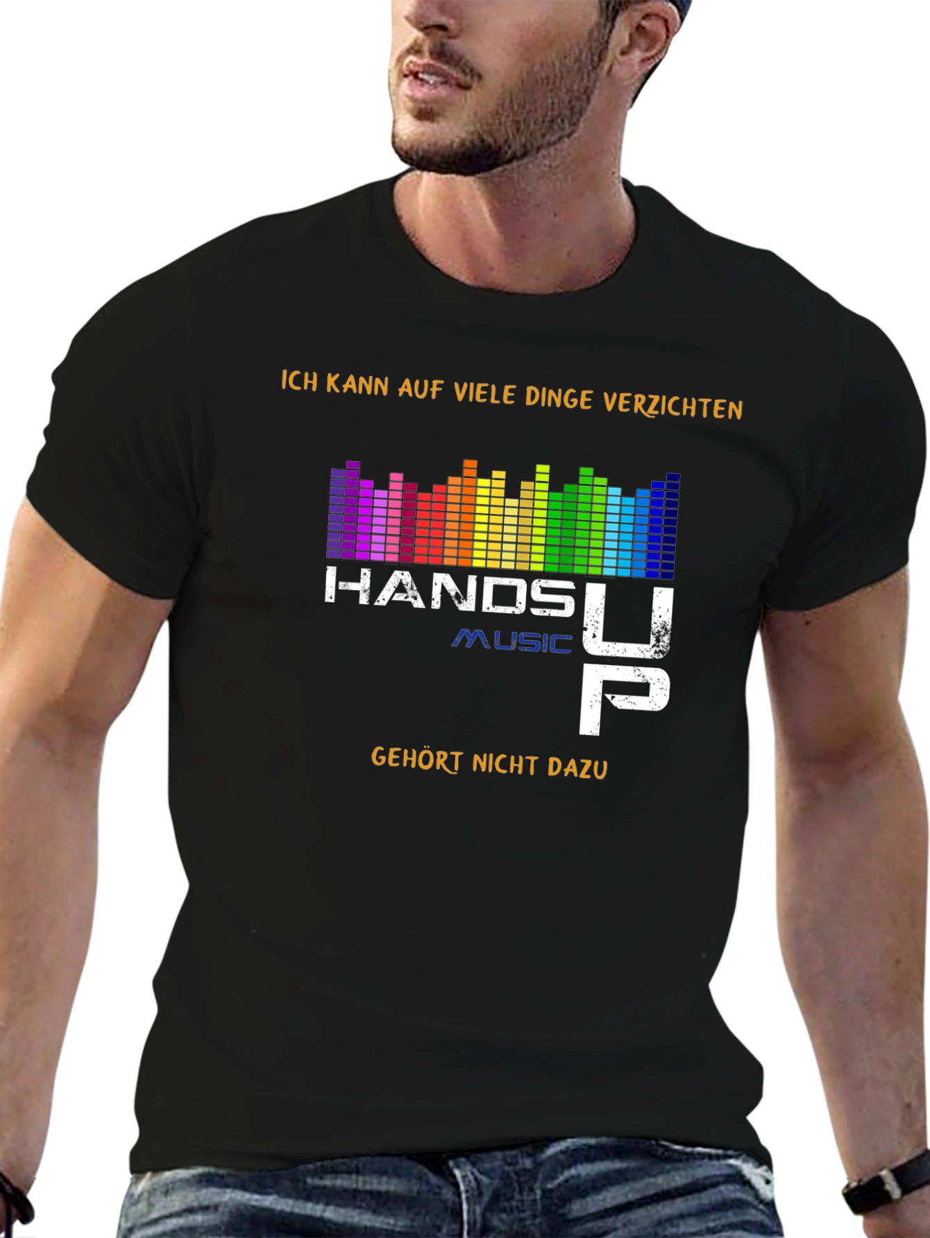 Hands Up Music Graphic T-Shirt