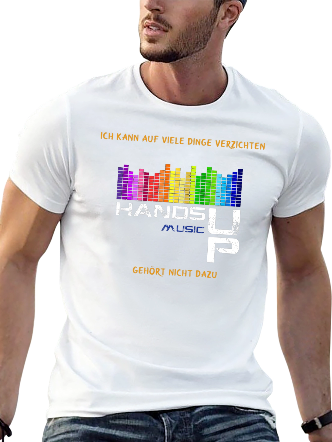 Hands Up Music Graphic T-Shirt