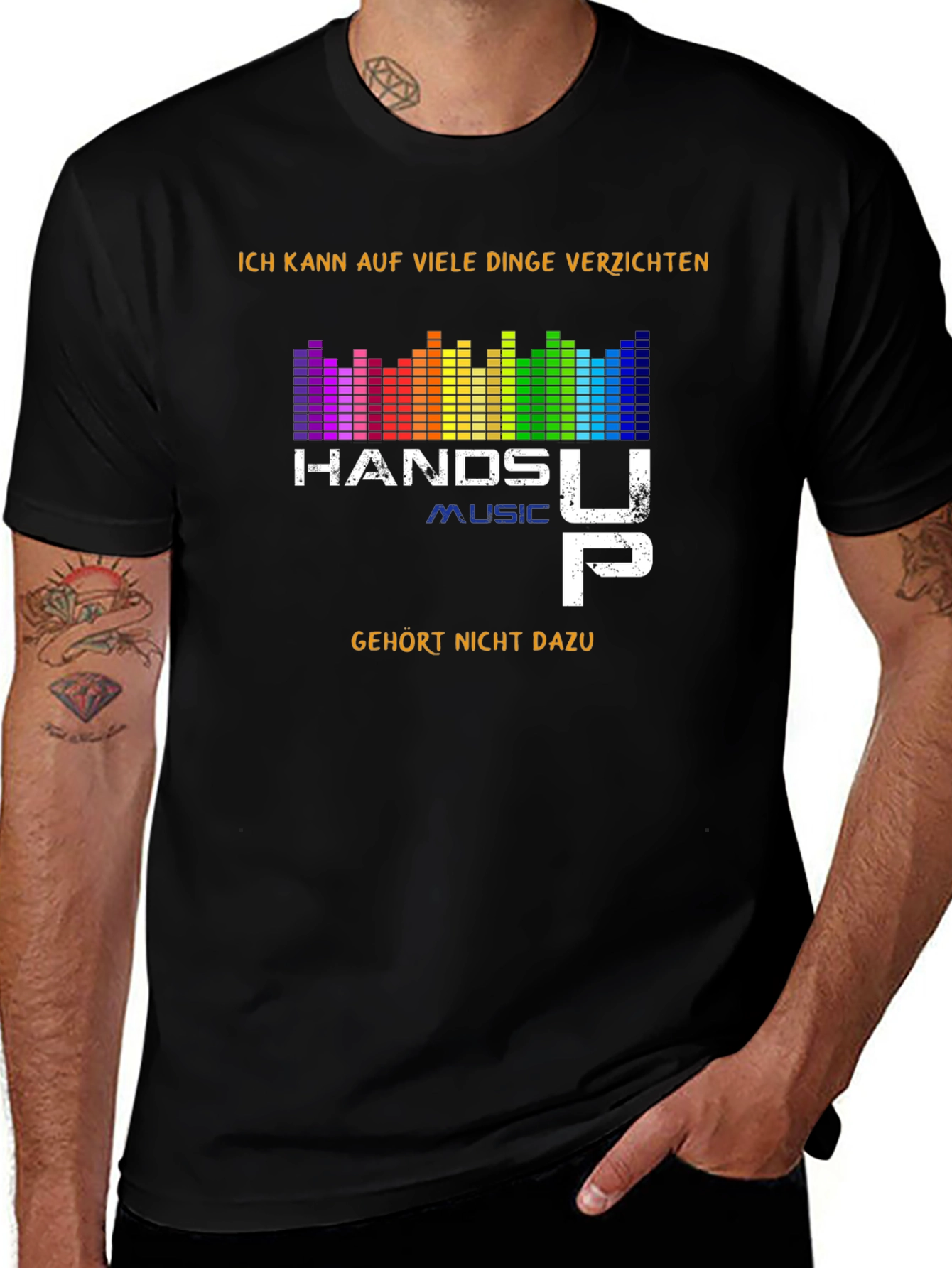 Hands Up Music Graphic T-Shirt