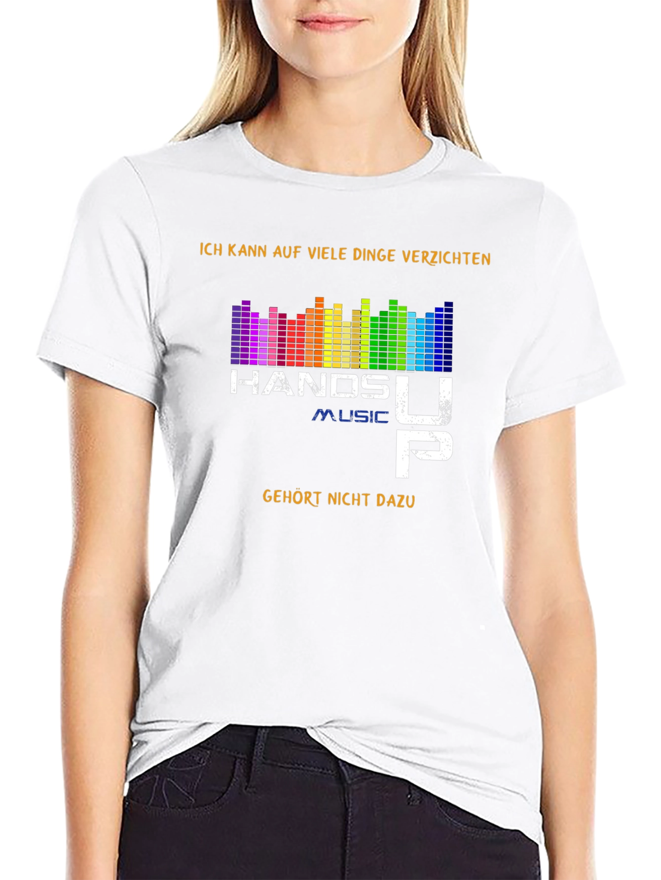 Hands Up Music Graphic T-Shirt