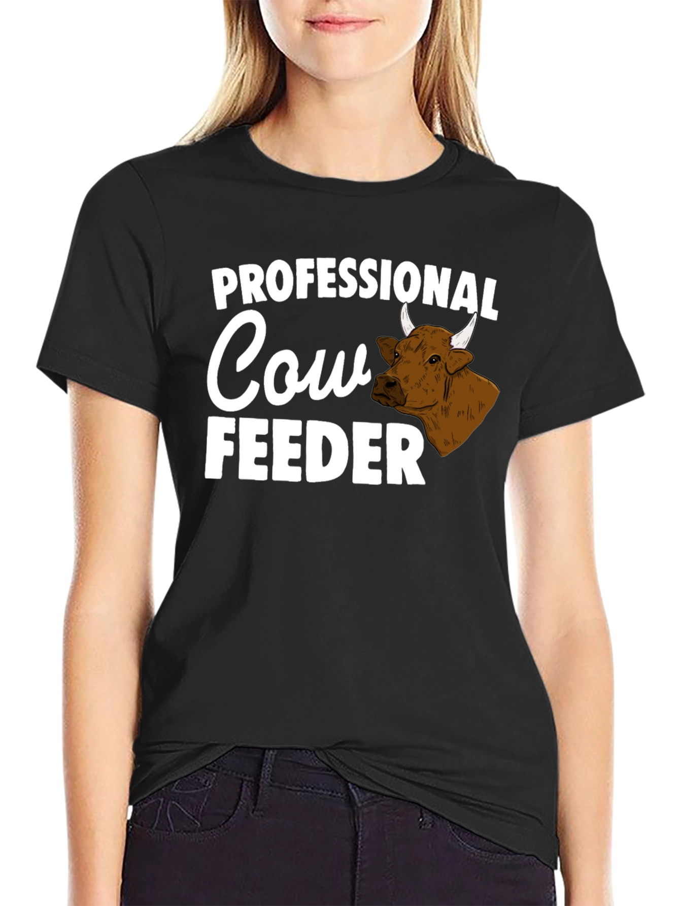 Professional Cow Feeder Graphic Tee