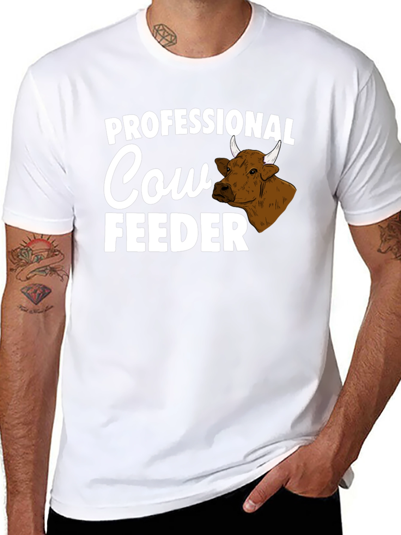 Professional Cow Feeder Graphic Tee