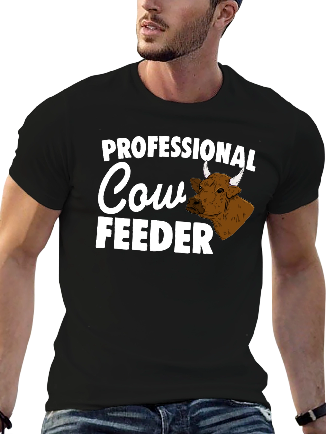 Professional Cow Feeder Graphic Tee