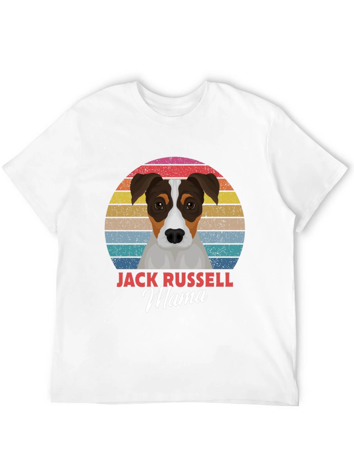 Jack Russell Mama Black T-Shirt