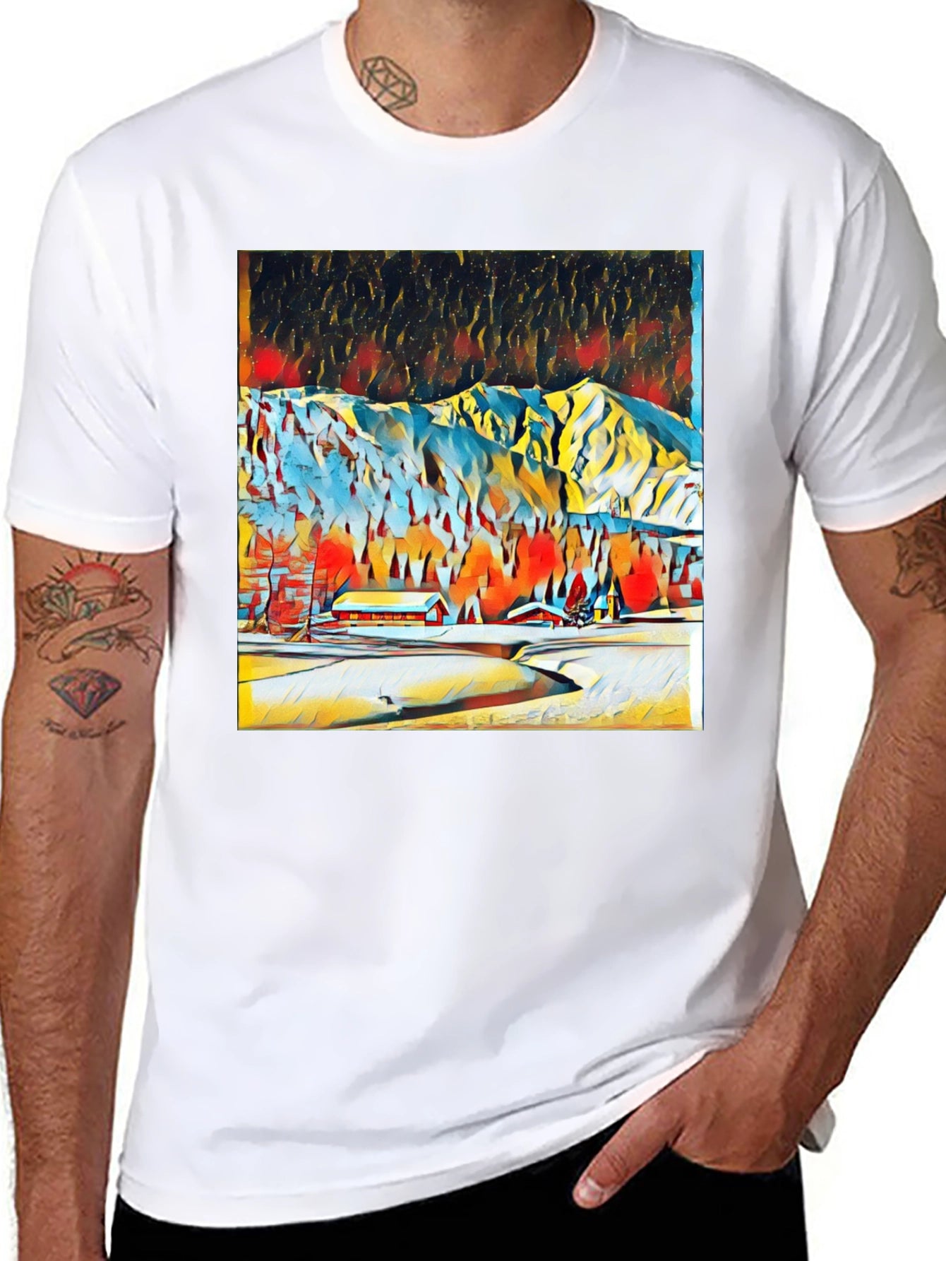 Winter Mountain Art Tee