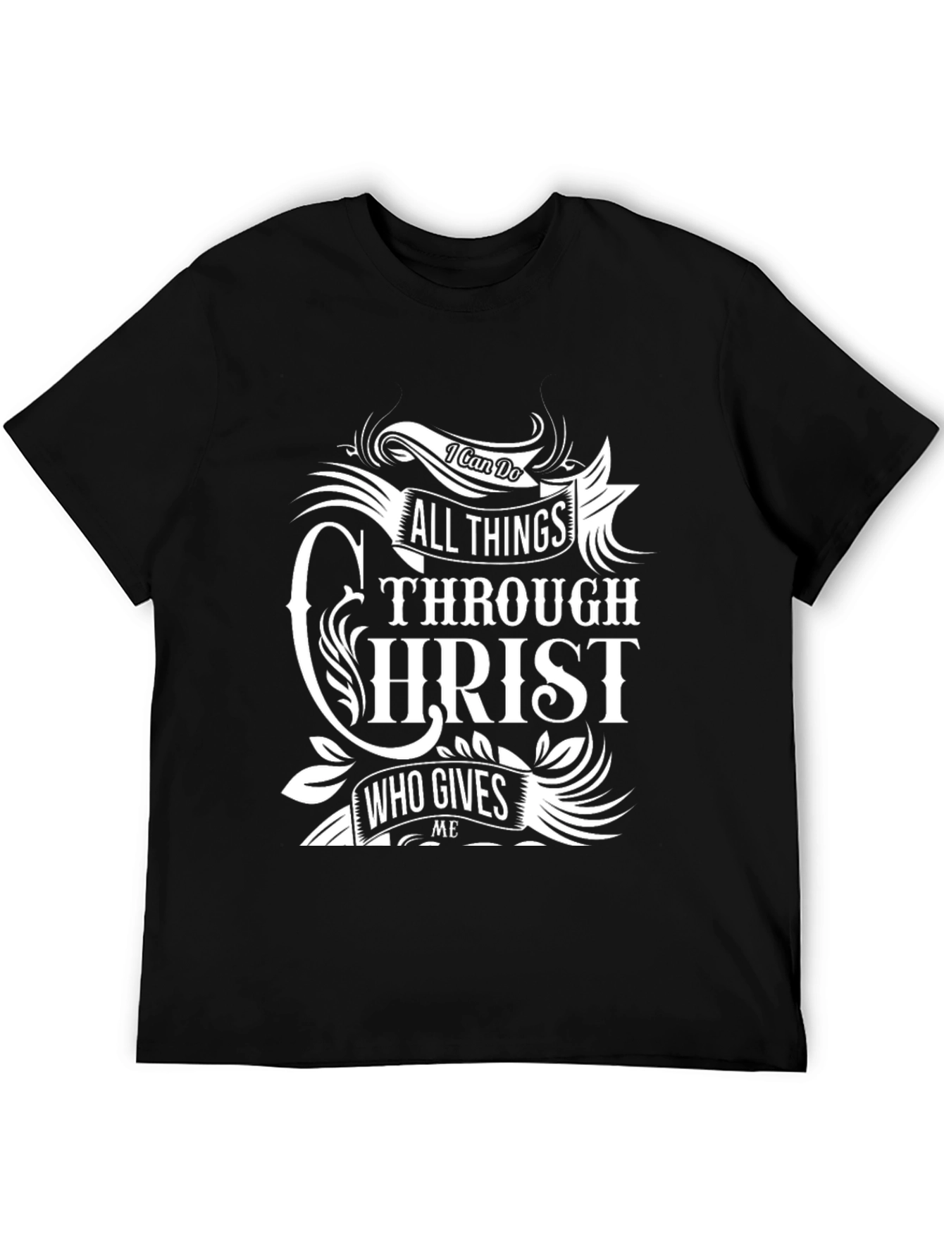 I Can Do All Things Through Christ Black Tee