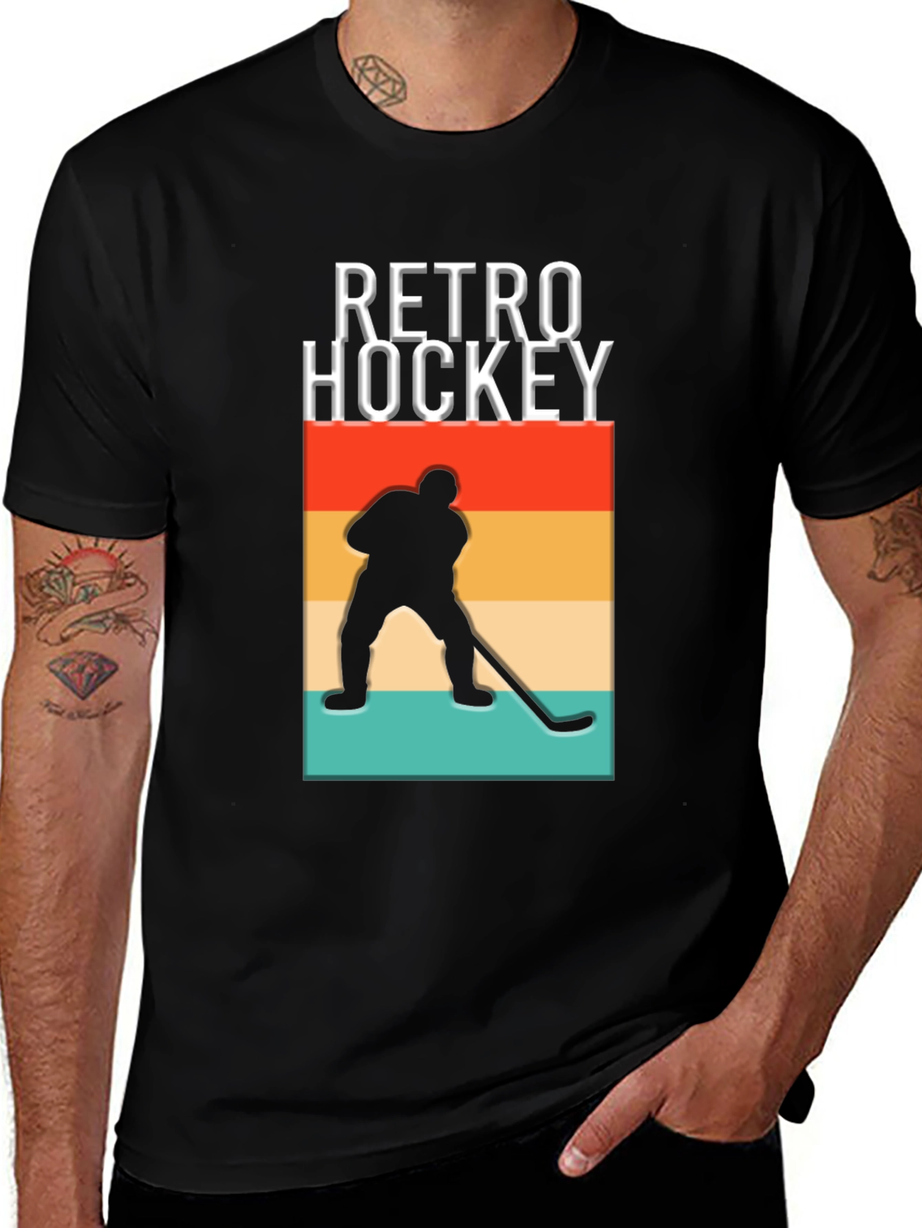 Retro Hockey Graphic T-Shirt - Stylish and Comfortable