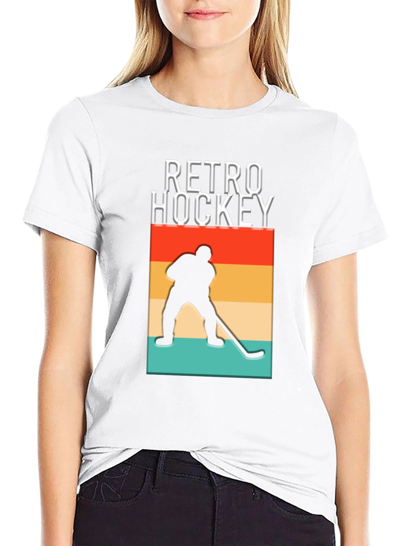 Retro Hockey Graphic T-Shirt - Stylish and Comfortable