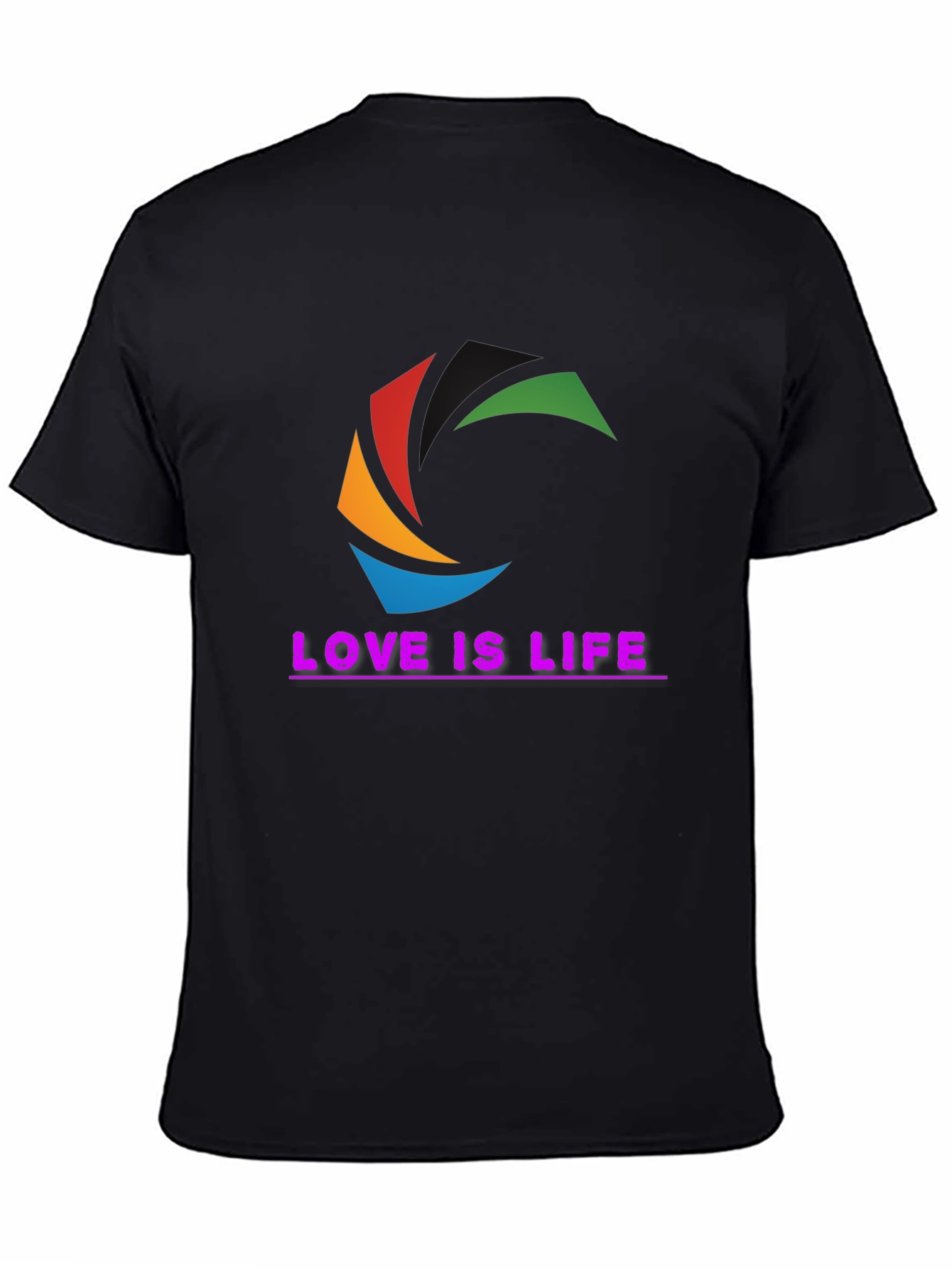 Love is Life T-Shirt - Graphic Tee - Black