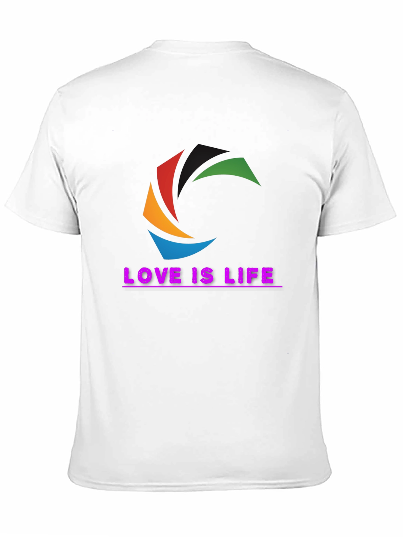 Love is Life T-Shirt - Graphic Tee - Black