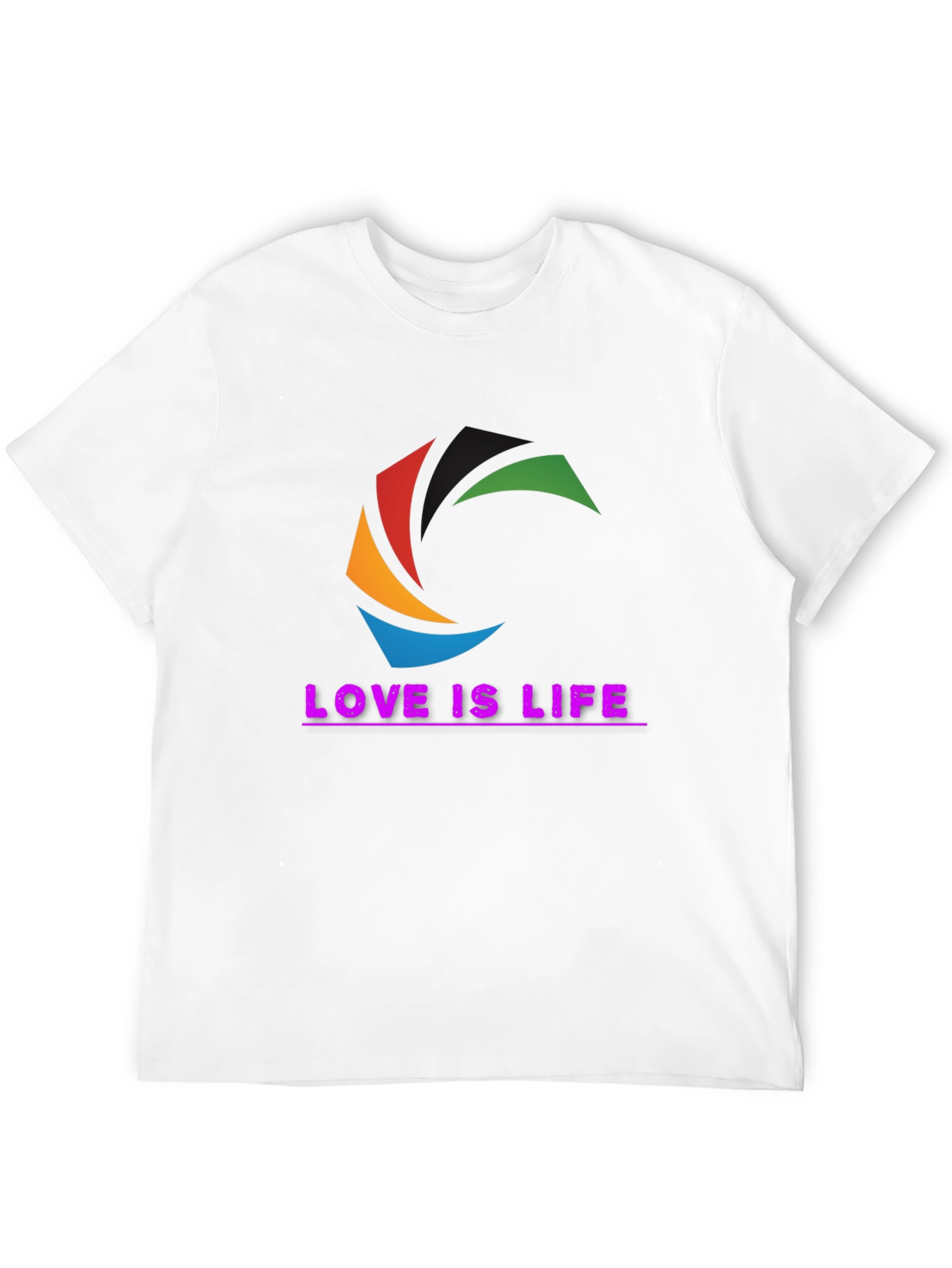 Love is Life T-Shirt - Graphic Tee - Black