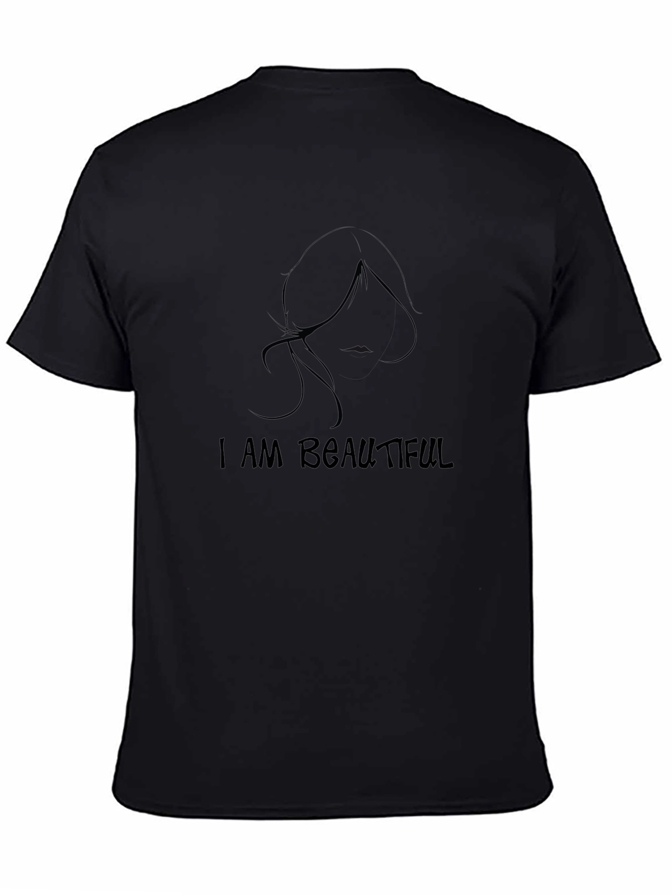 I am Beautiful Black T-Shirt