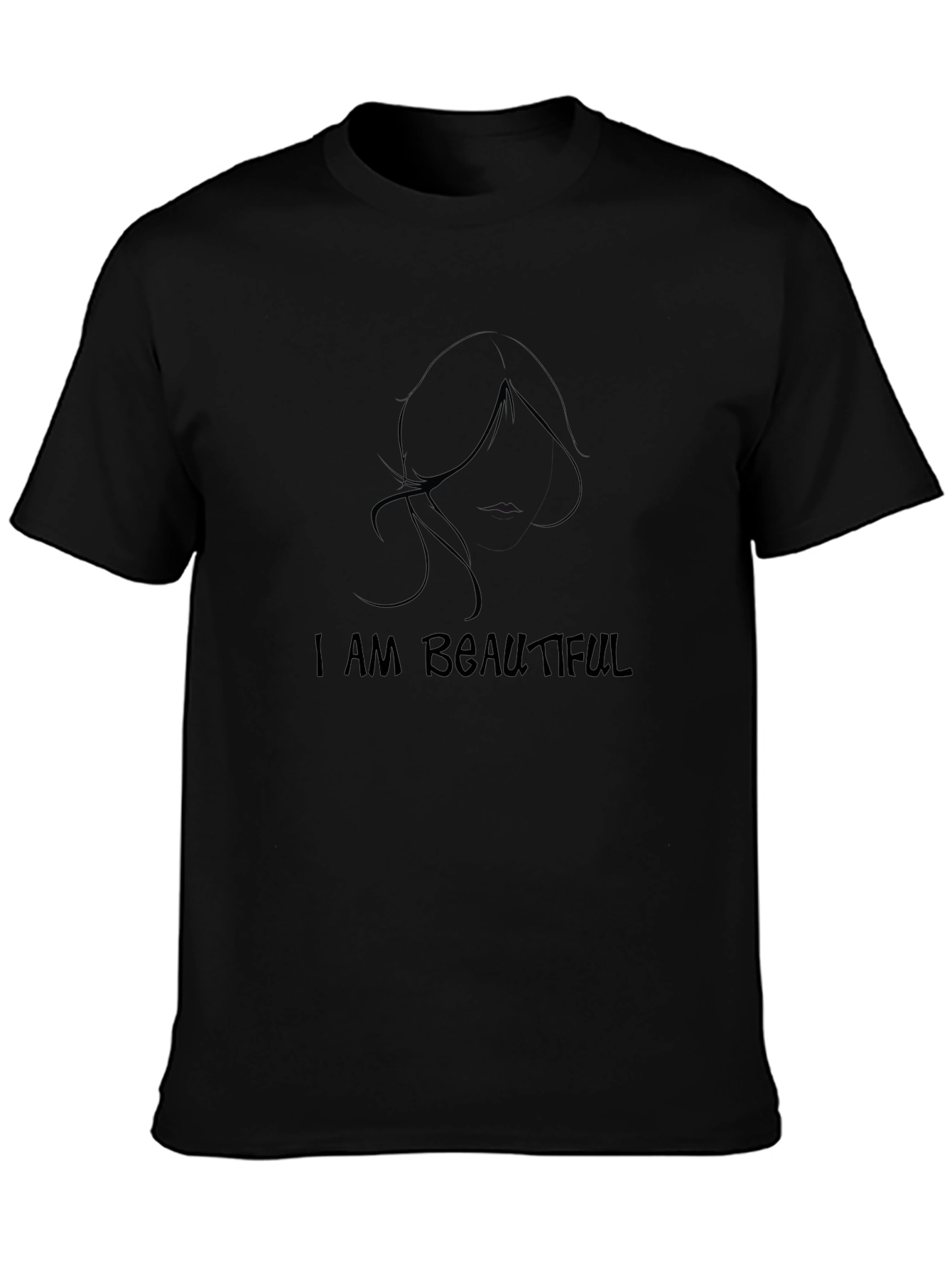 I am Beautiful Black T-Shirt