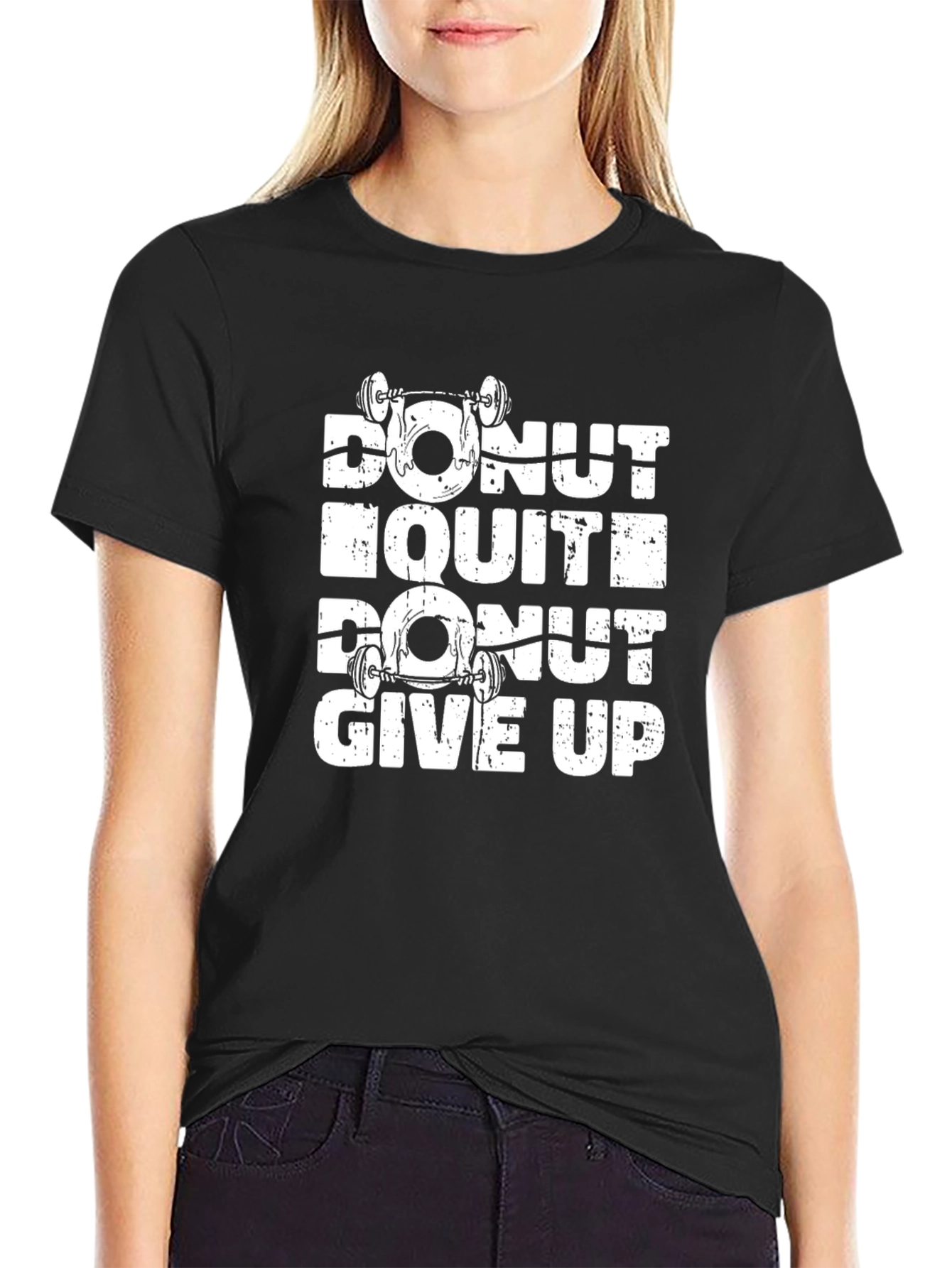 Donut Quit Donut Give Up Graphic T-Shirt
