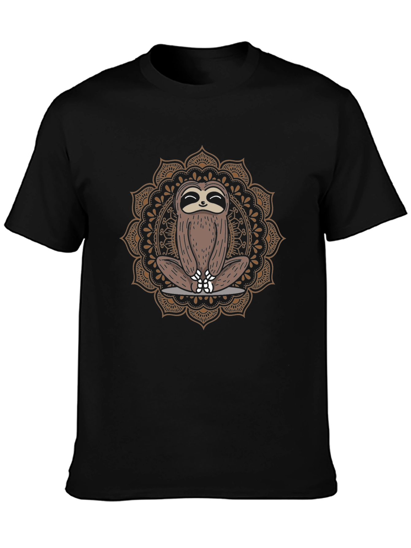Yoga Sloth Mandala Graphic Tee