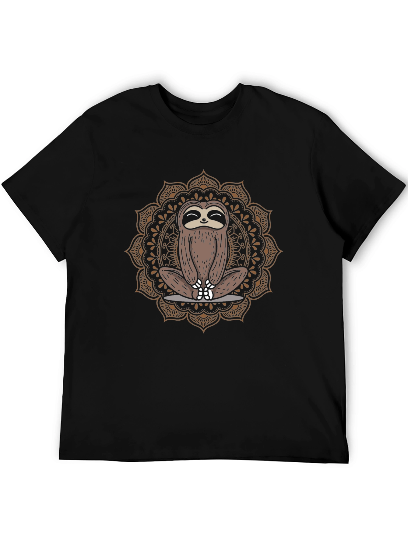 Yoga Sloth Mandala Graphic Tee