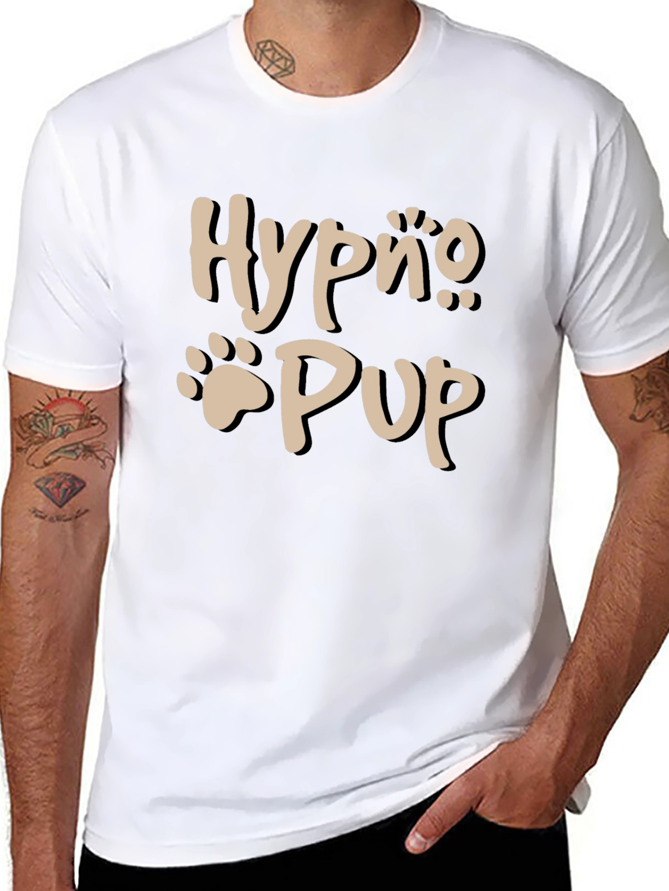 Nurpo Pup Graphic Tee - Mens Black T-Shirt