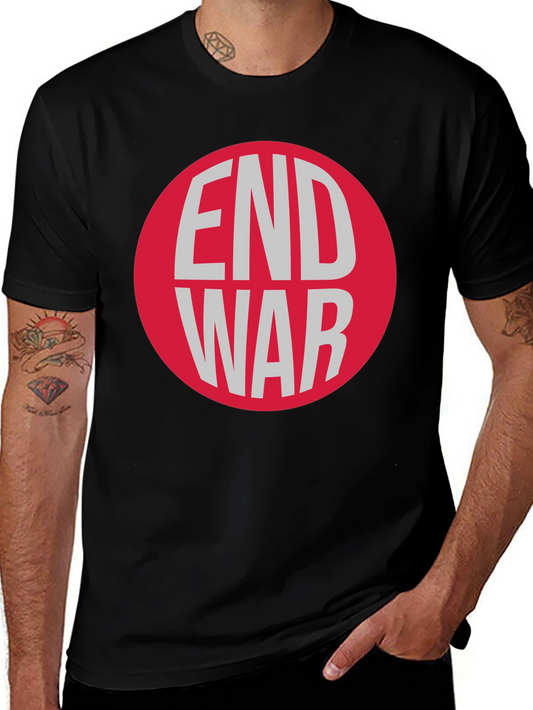 End War Graphic T-Shirt - Peace Activist Tee