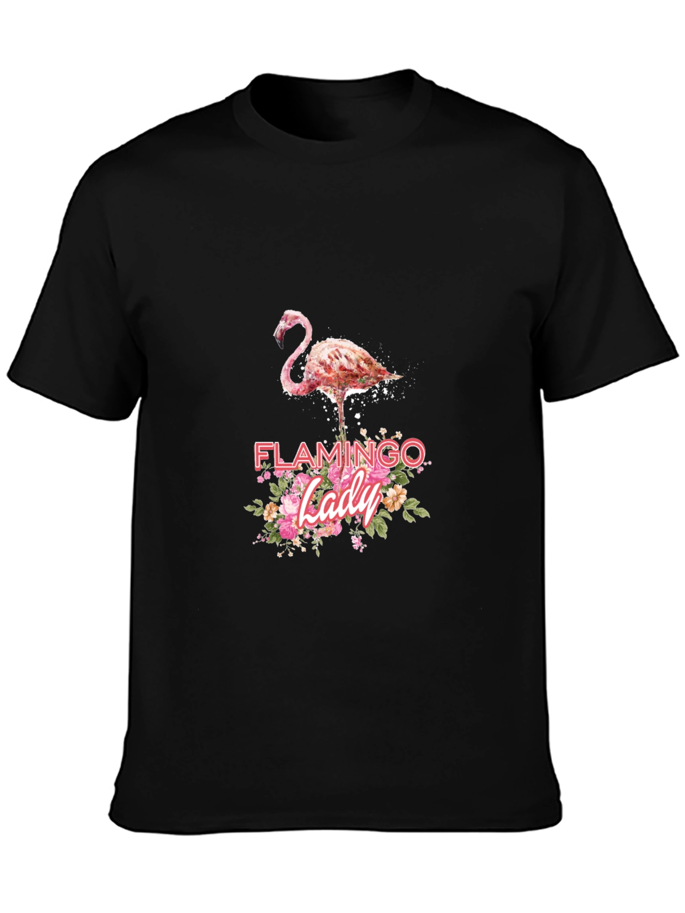 Flamingo Lady Graphic Tee - Stylish Comfort