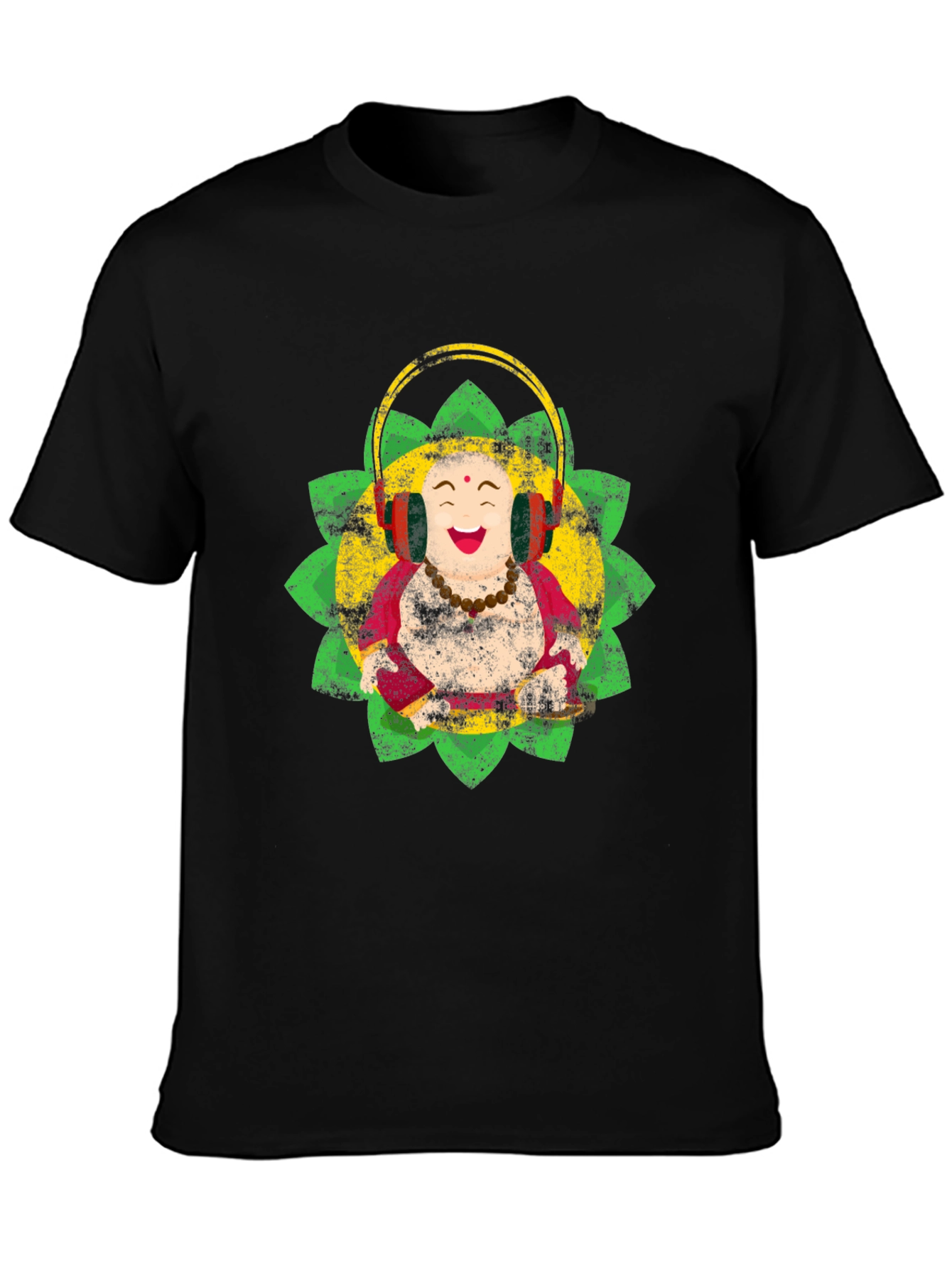 Buddha DJ T-Shirt - Black Cotton Tee