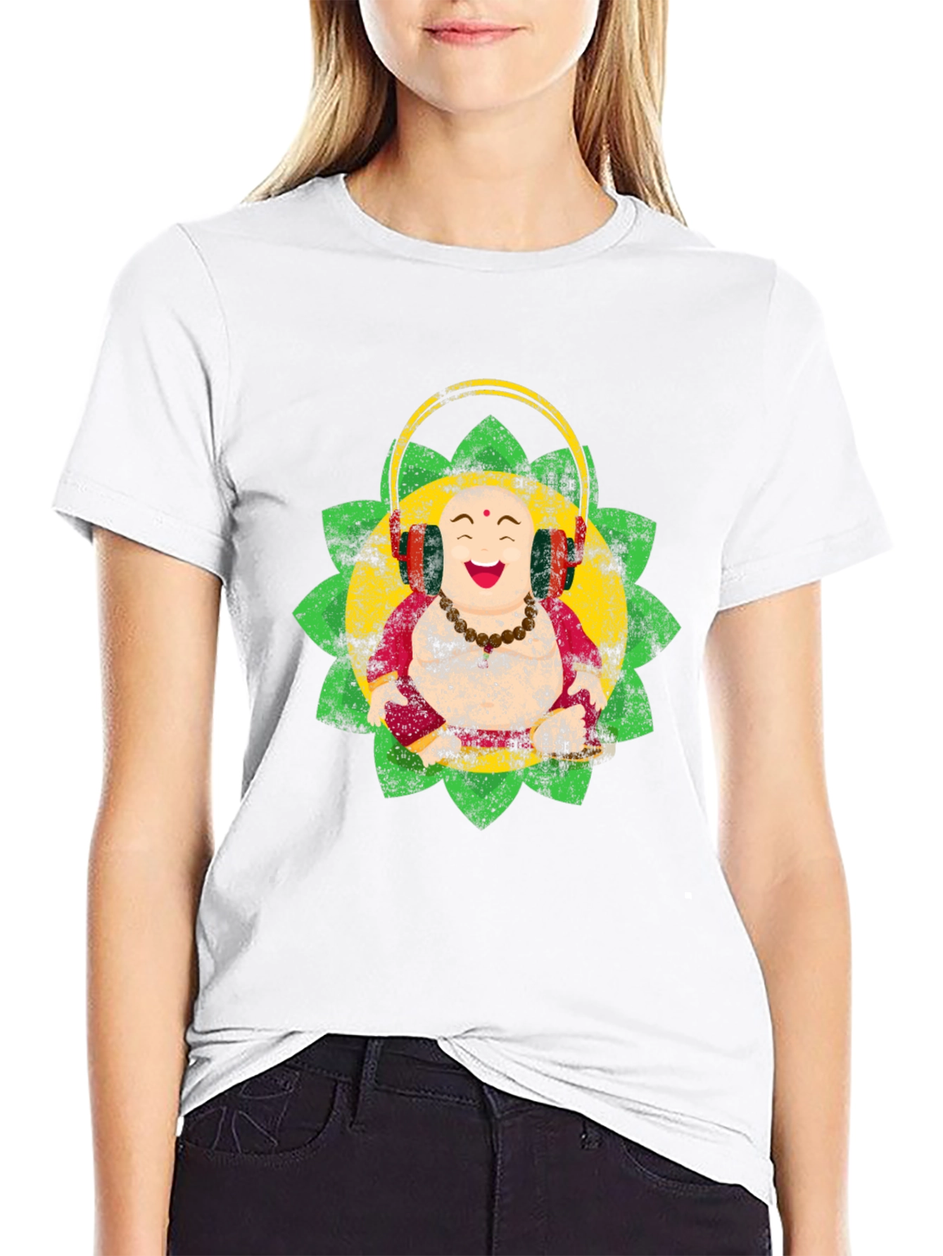 Buddha DJ T-Shirt - Black Cotton Tee