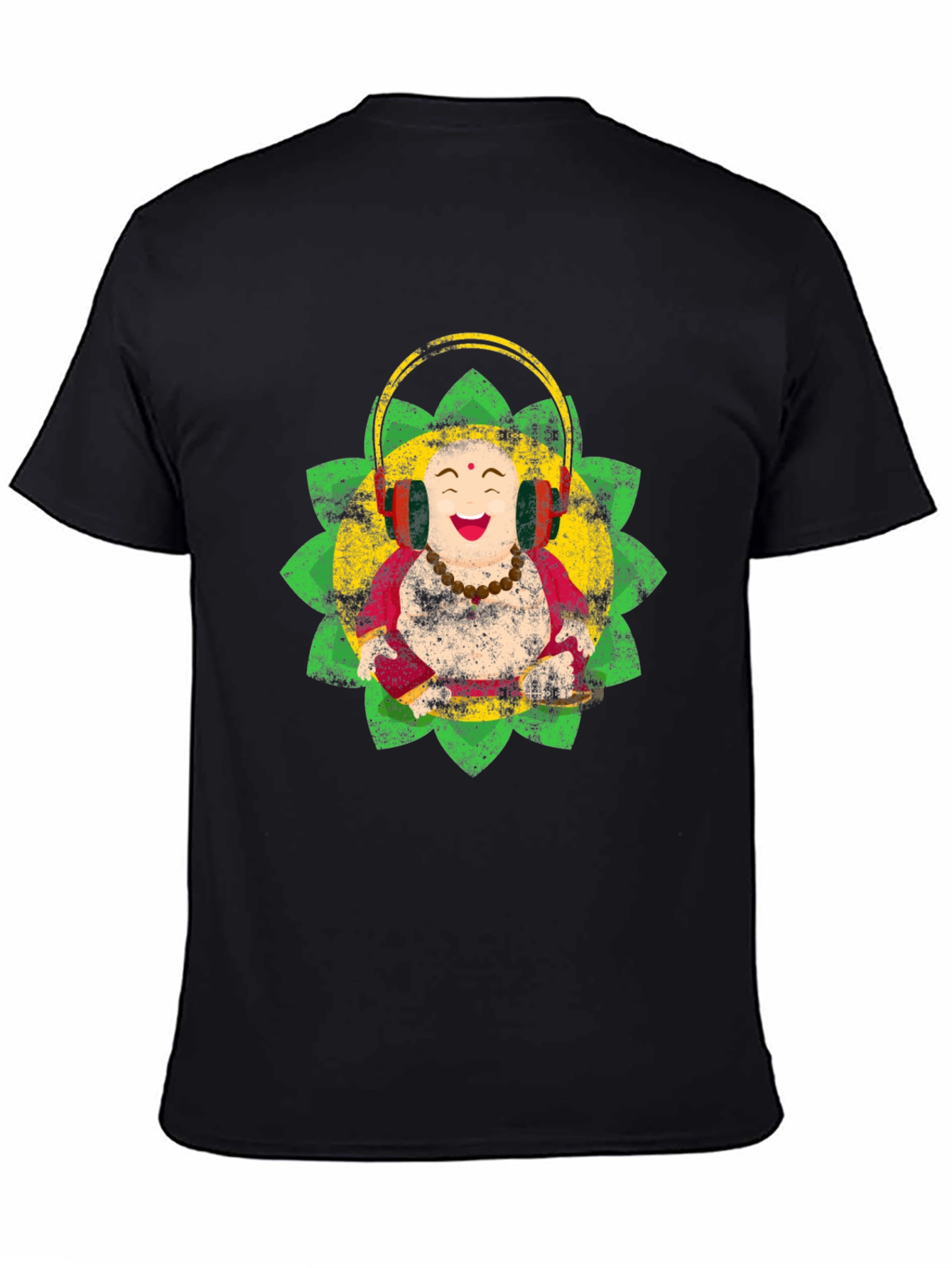 Buddha DJ T-Shirt - Black Cotton Tee