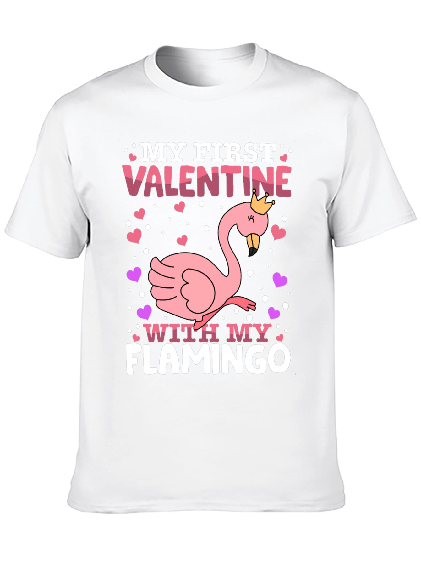 My First Valentine Flamingo T-Shirt