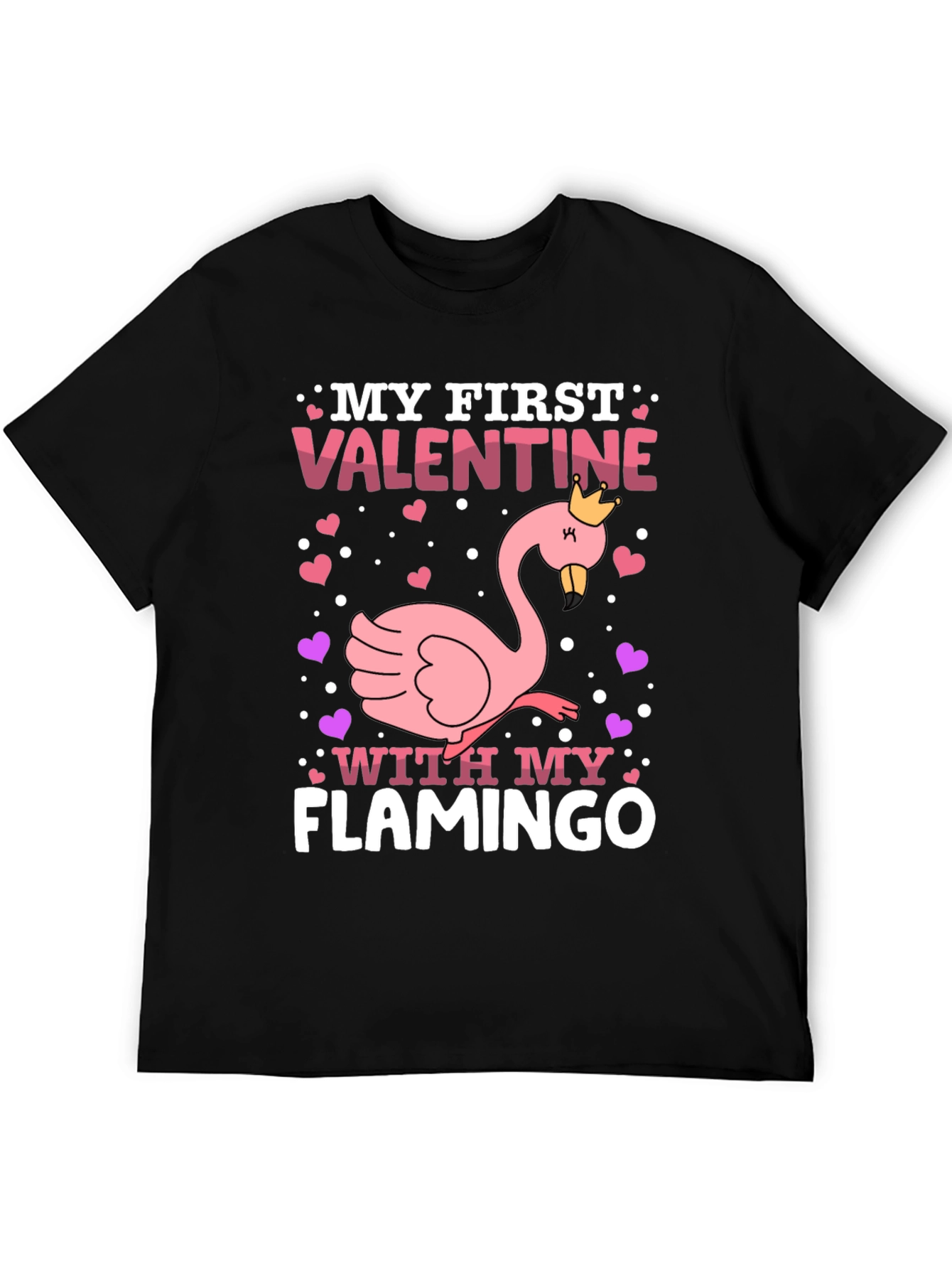 My First Valentine Flamingo T-Shirt