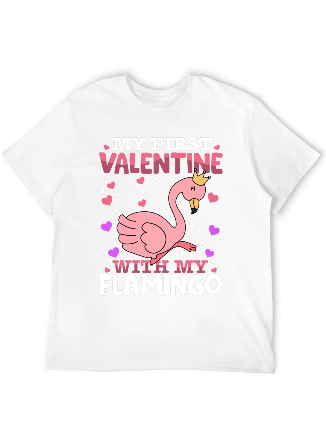 My First Valentine Flamingo T-Shirt