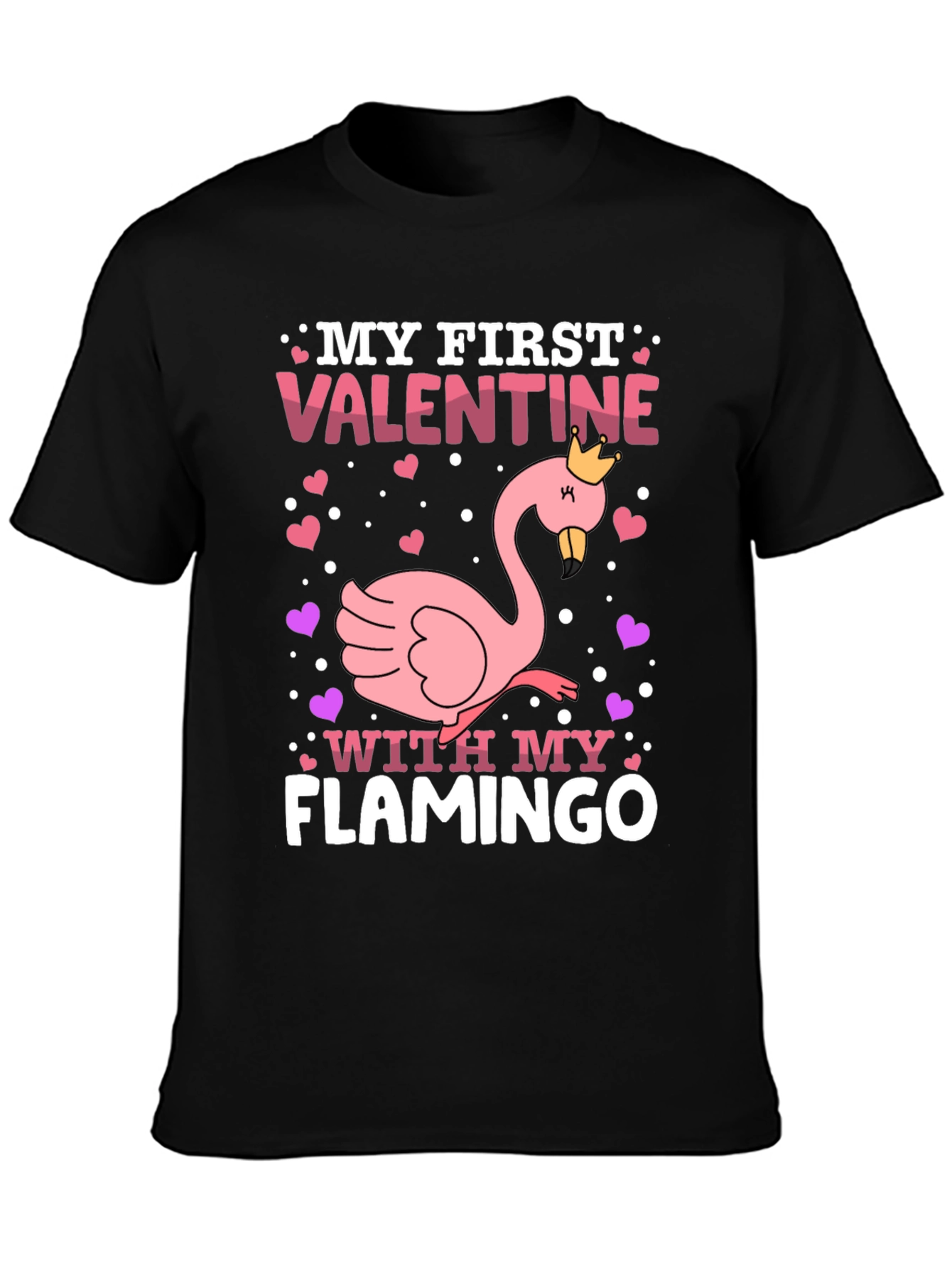My First Valentine Flamingo T-Shirt