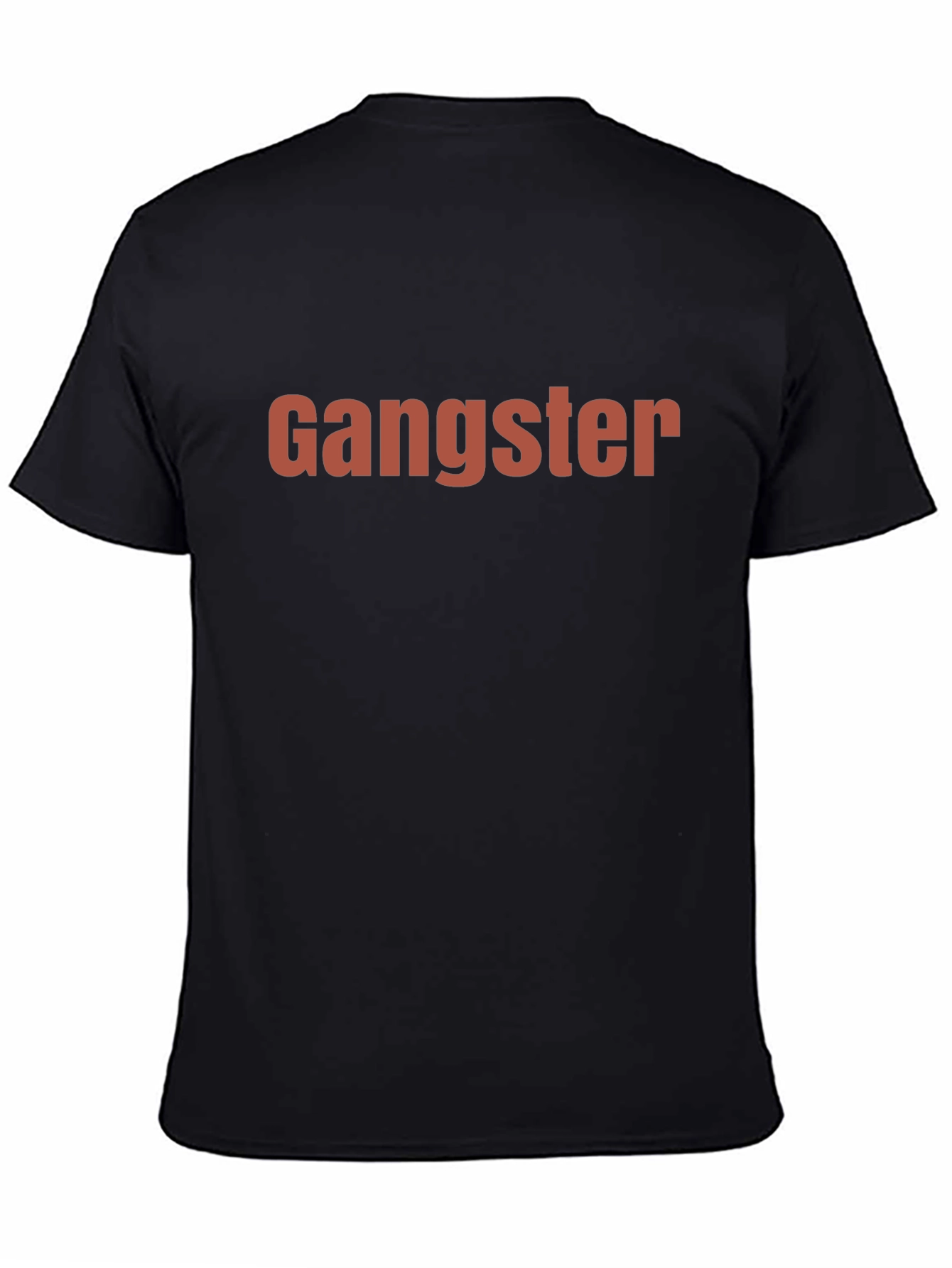 Gangster Graphic Print Crew Neck Tee