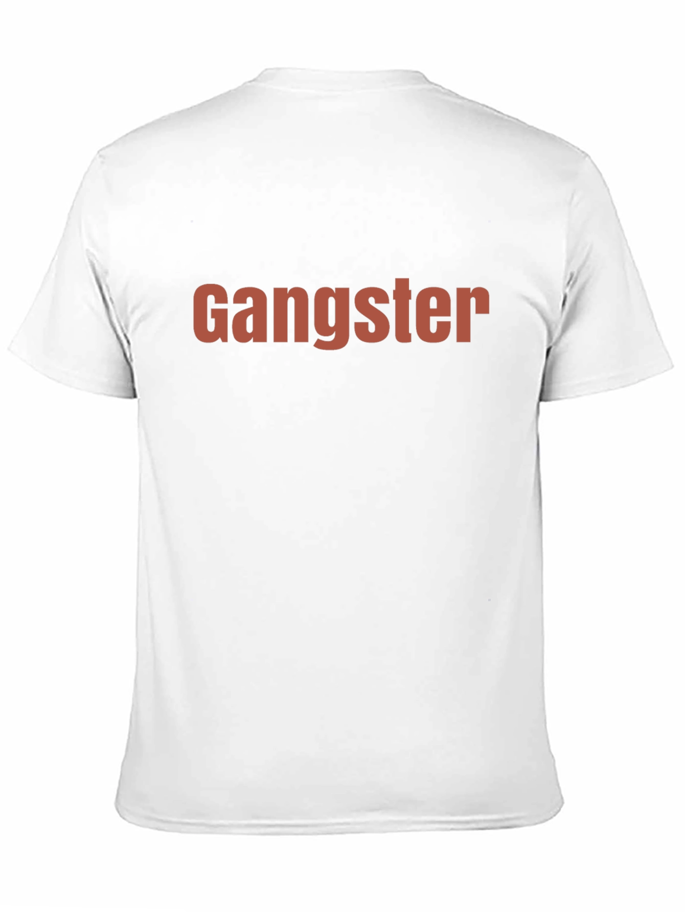 Gangster Graphic Print Crew Neck Tee