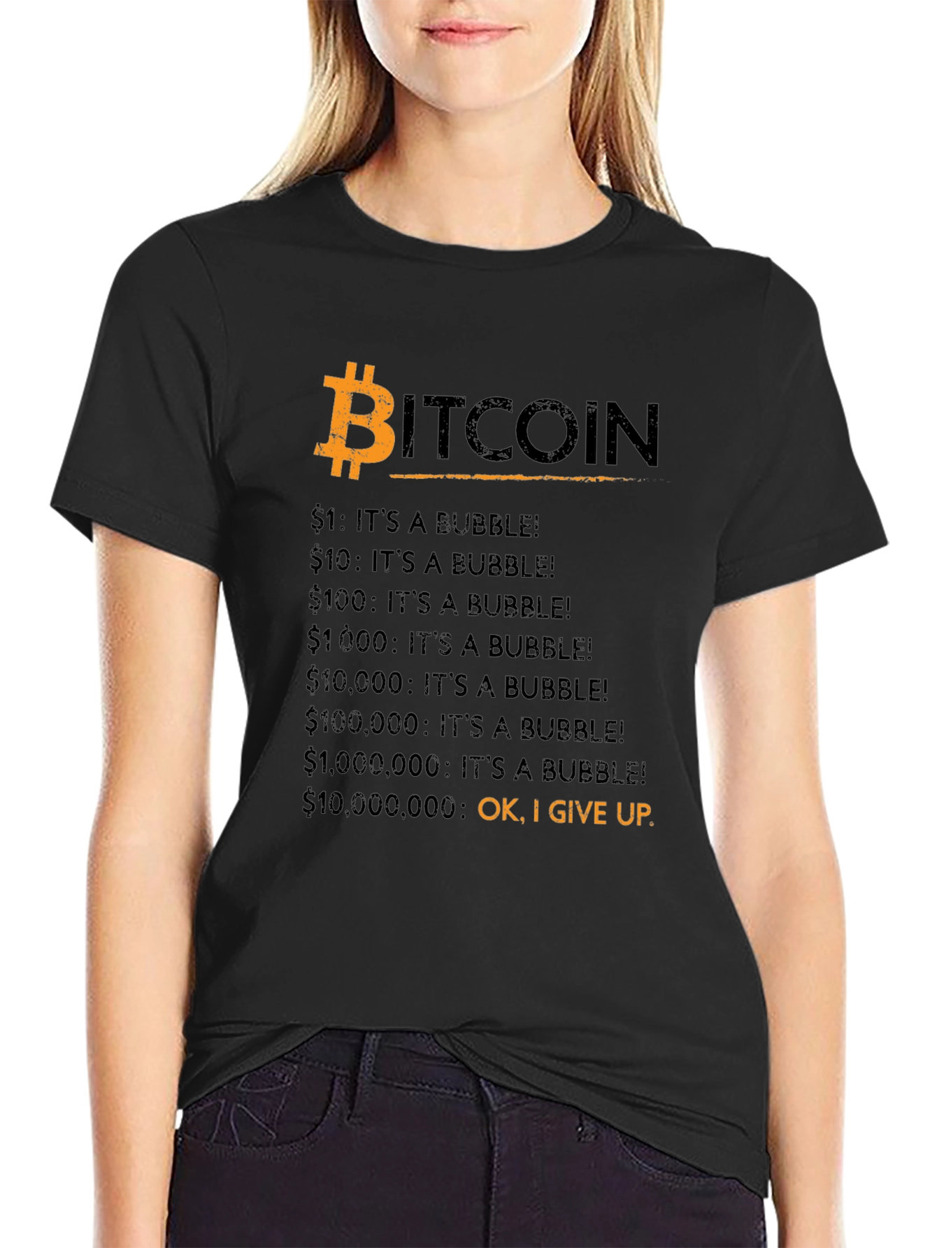 Bitcoin Bubble T-Shirt - Funny Crypto Tee