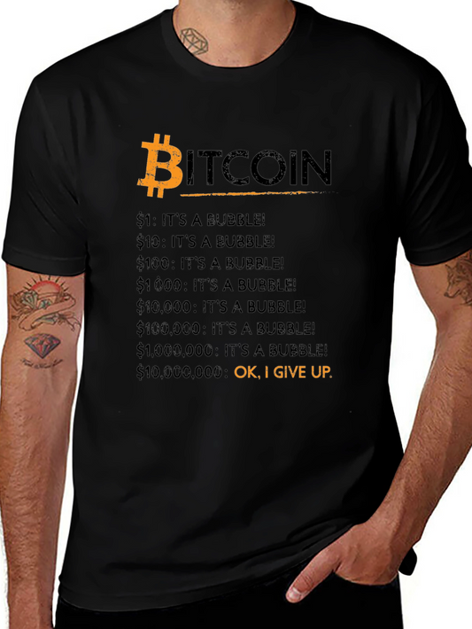 Bitcoin Bubble T-Shirt - Funny Crypto Tee