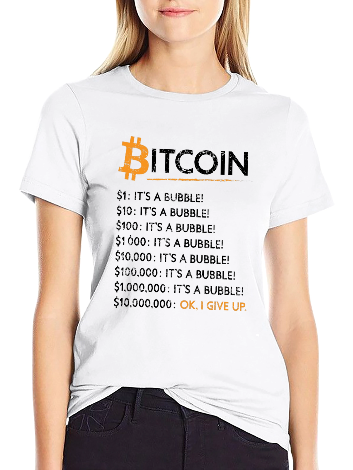Bitcoin Bubble T-Shirt - Funny Crypto Tee