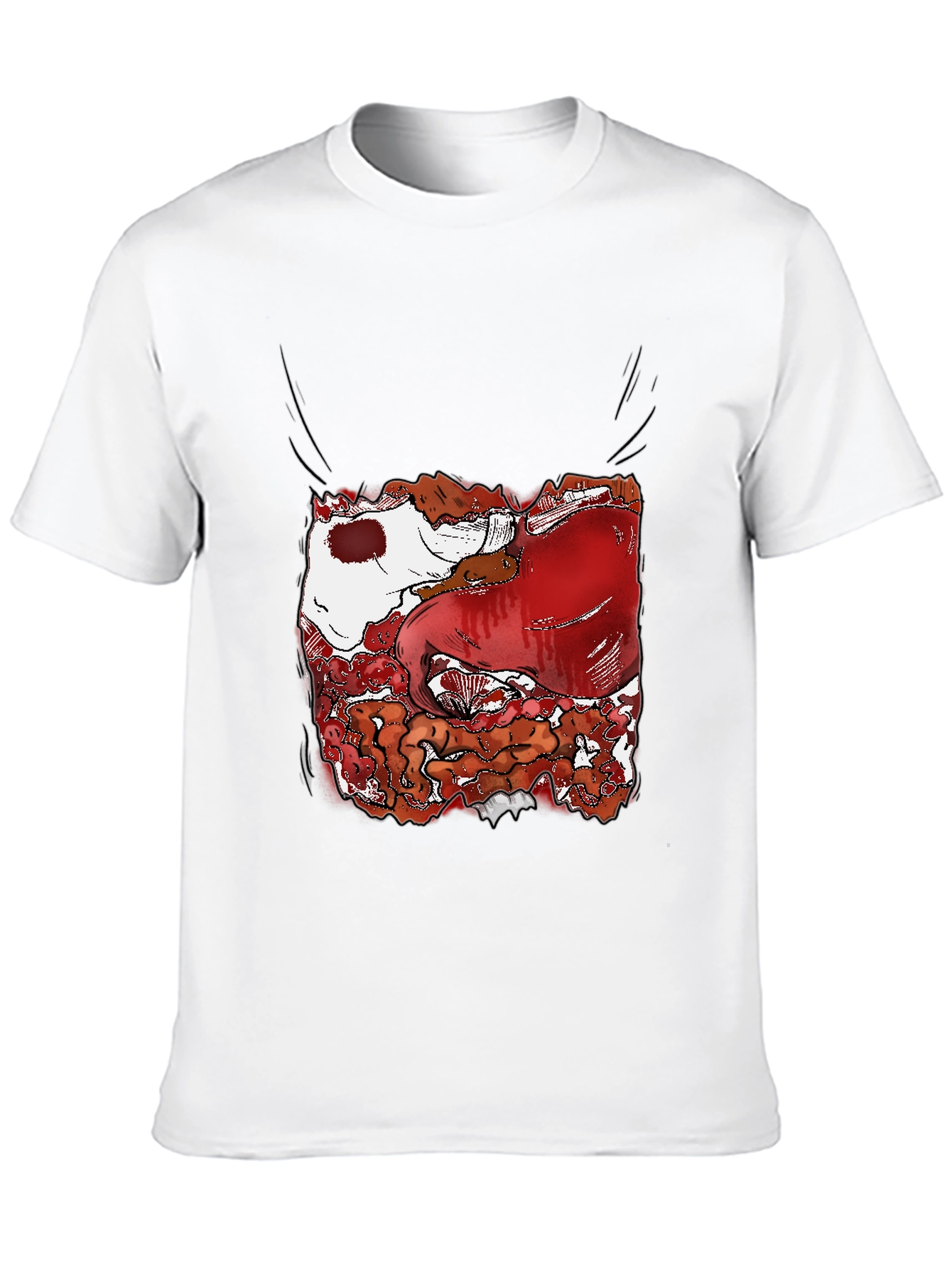 Guts Graphic Tee - Bold Black Cotton T-Shirt
