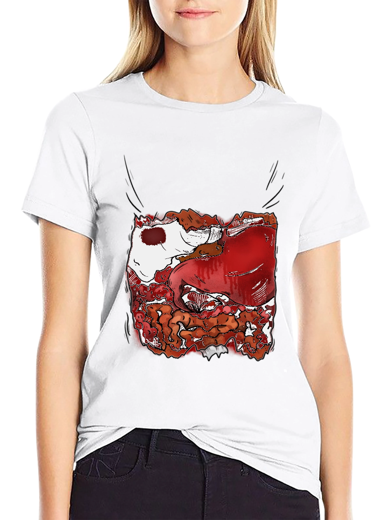 Guts Graphic Tee - Bold Black Cotton T-Shirt