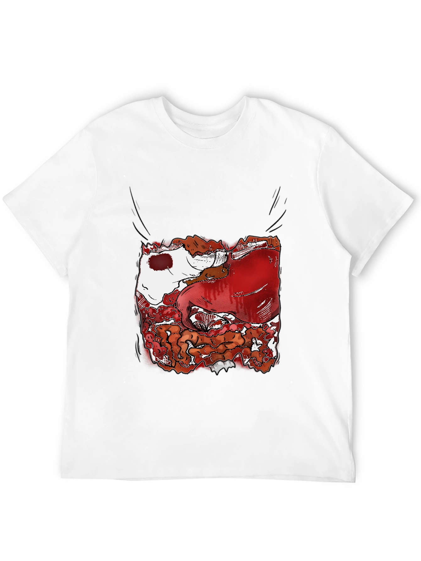 Guts Graphic Tee - Bold Black Cotton T-Shirt