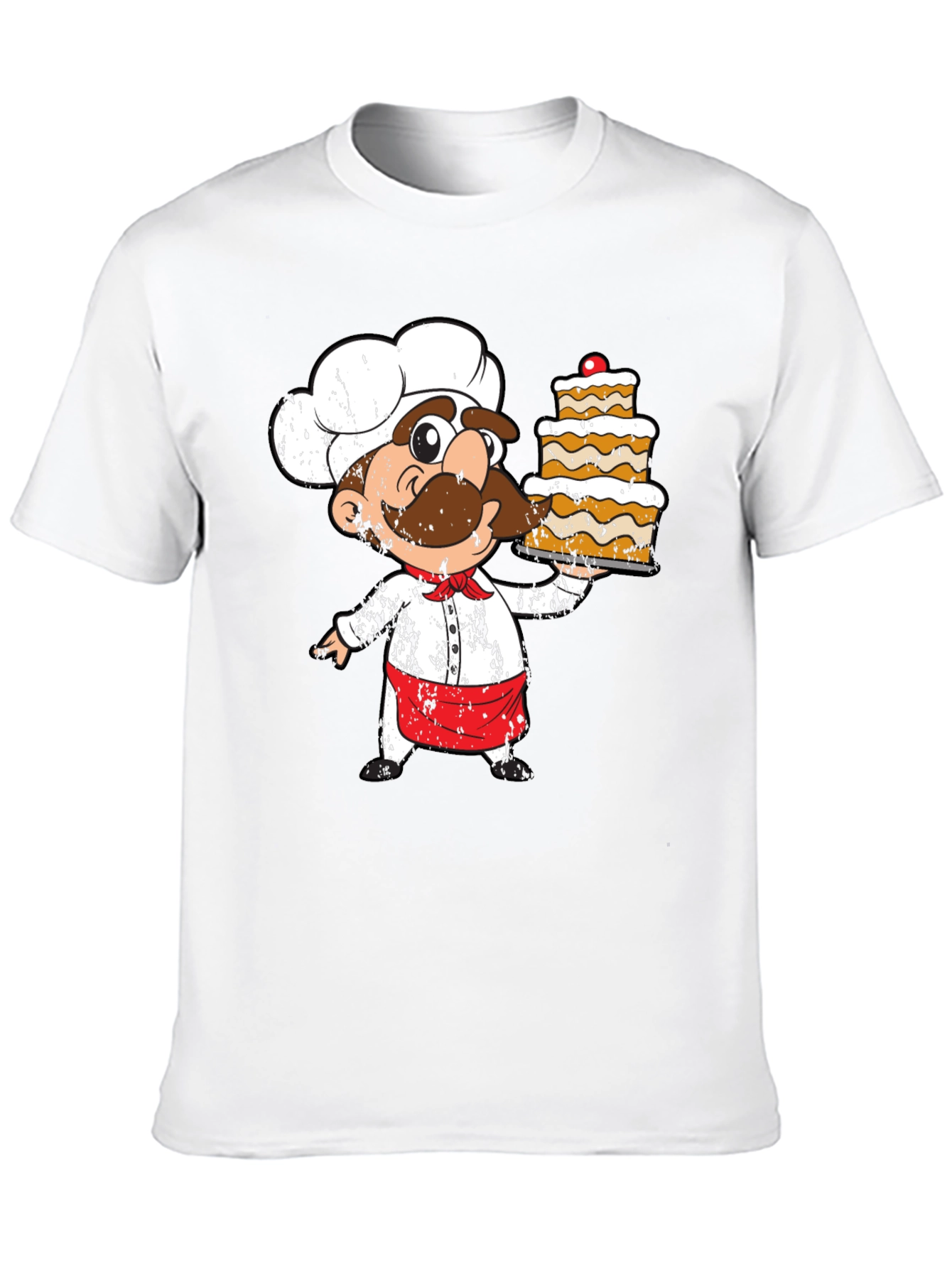 Chef Cartoon T-Shirt: Unique Foodie Apparel