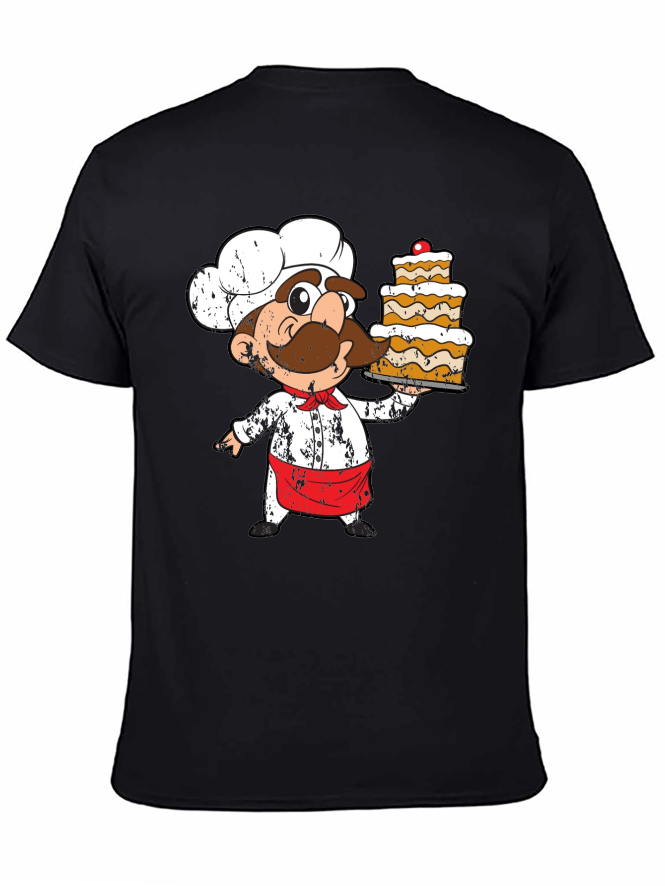 Chef Cartoon T-Shirt: Unique Foodie Apparel