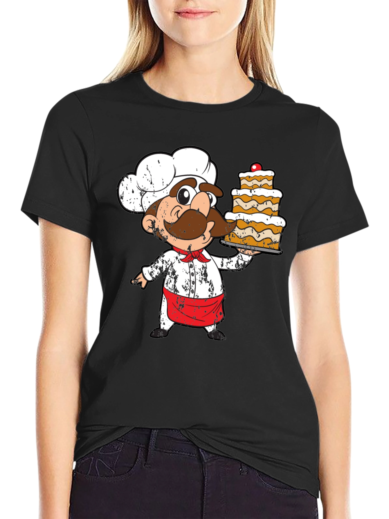 Chef Cartoon T-Shirt: Unique Foodie Apparel