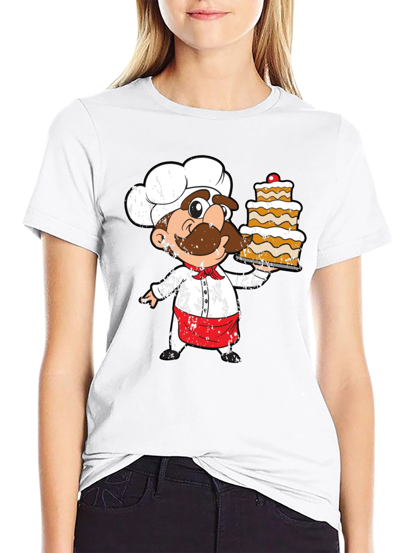 Chef Cartoon T-Shirt: Unique Foodie Apparel