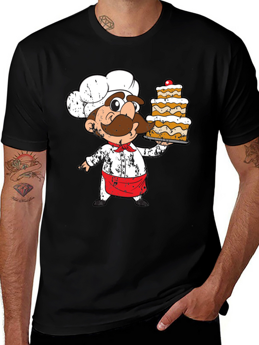 Chef Cartoon T-Shirt: Unique Foodie Apparel