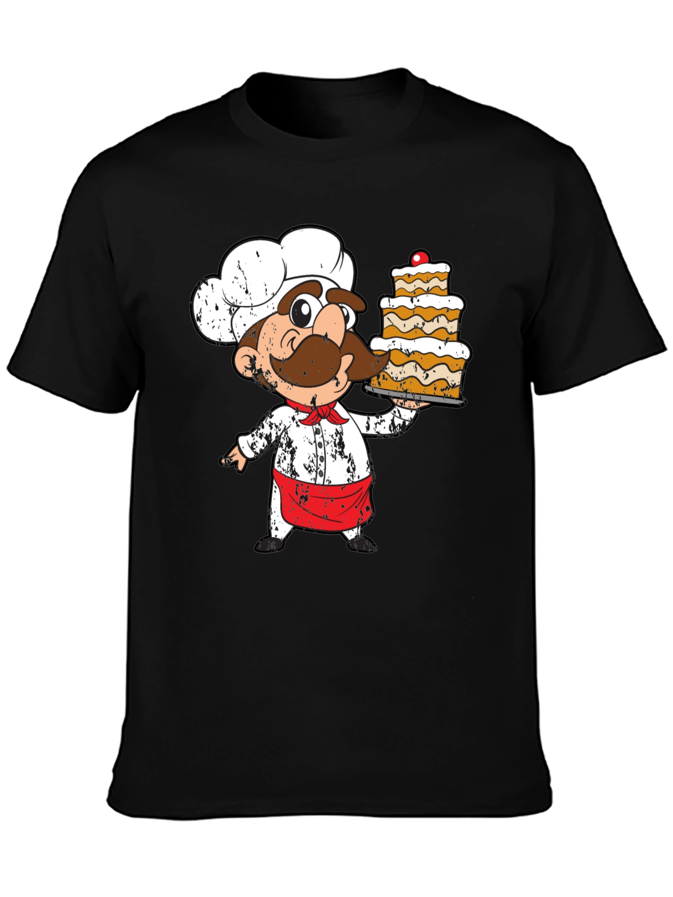 Chef Cartoon T-Shirt: Unique Foodie Apparel