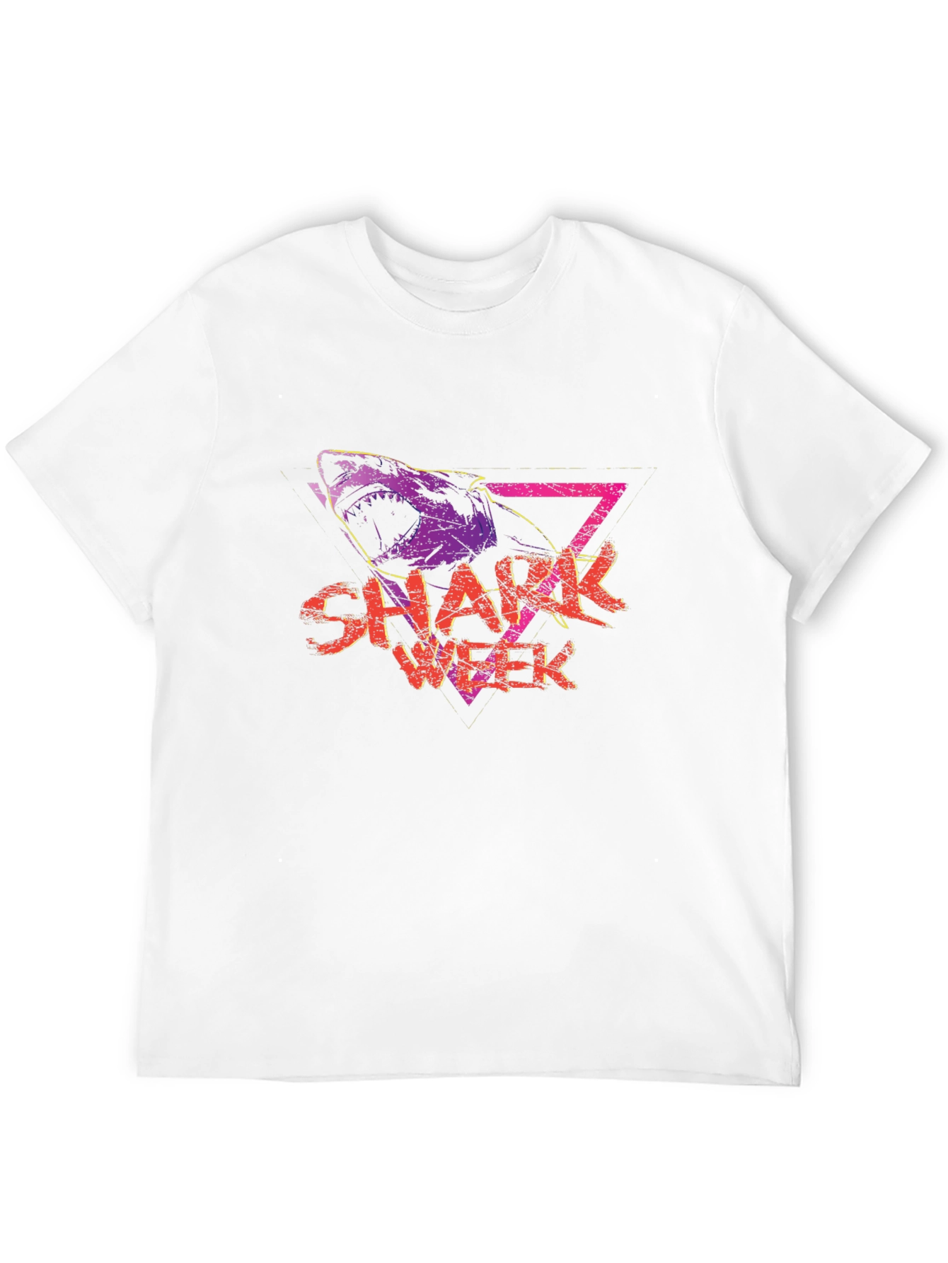 Shark Week Graphic Tee - Retro Style Black T-Shirt