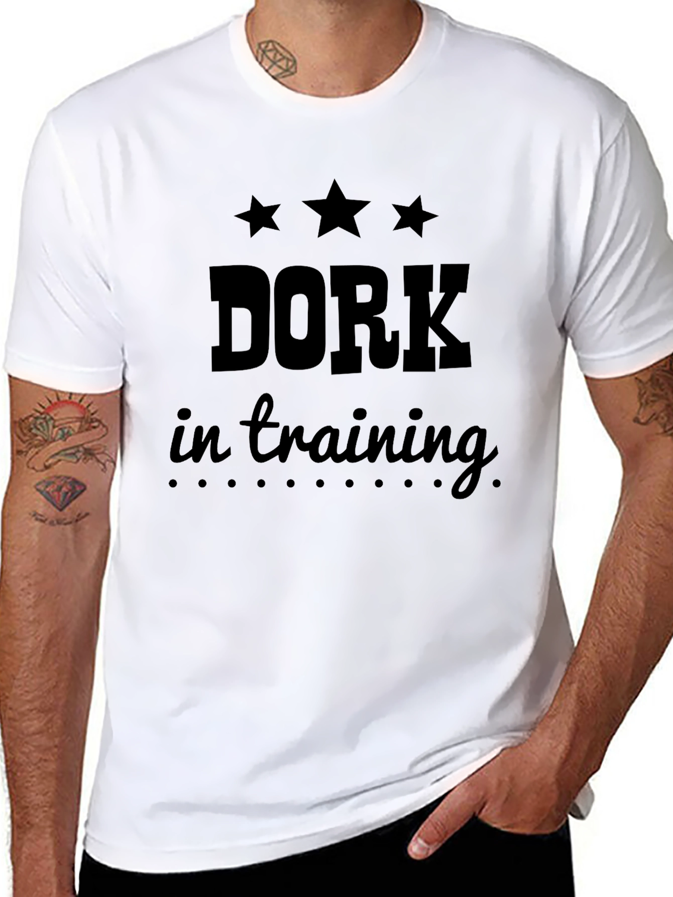 Dork in Training Mens Black Graphic Tee