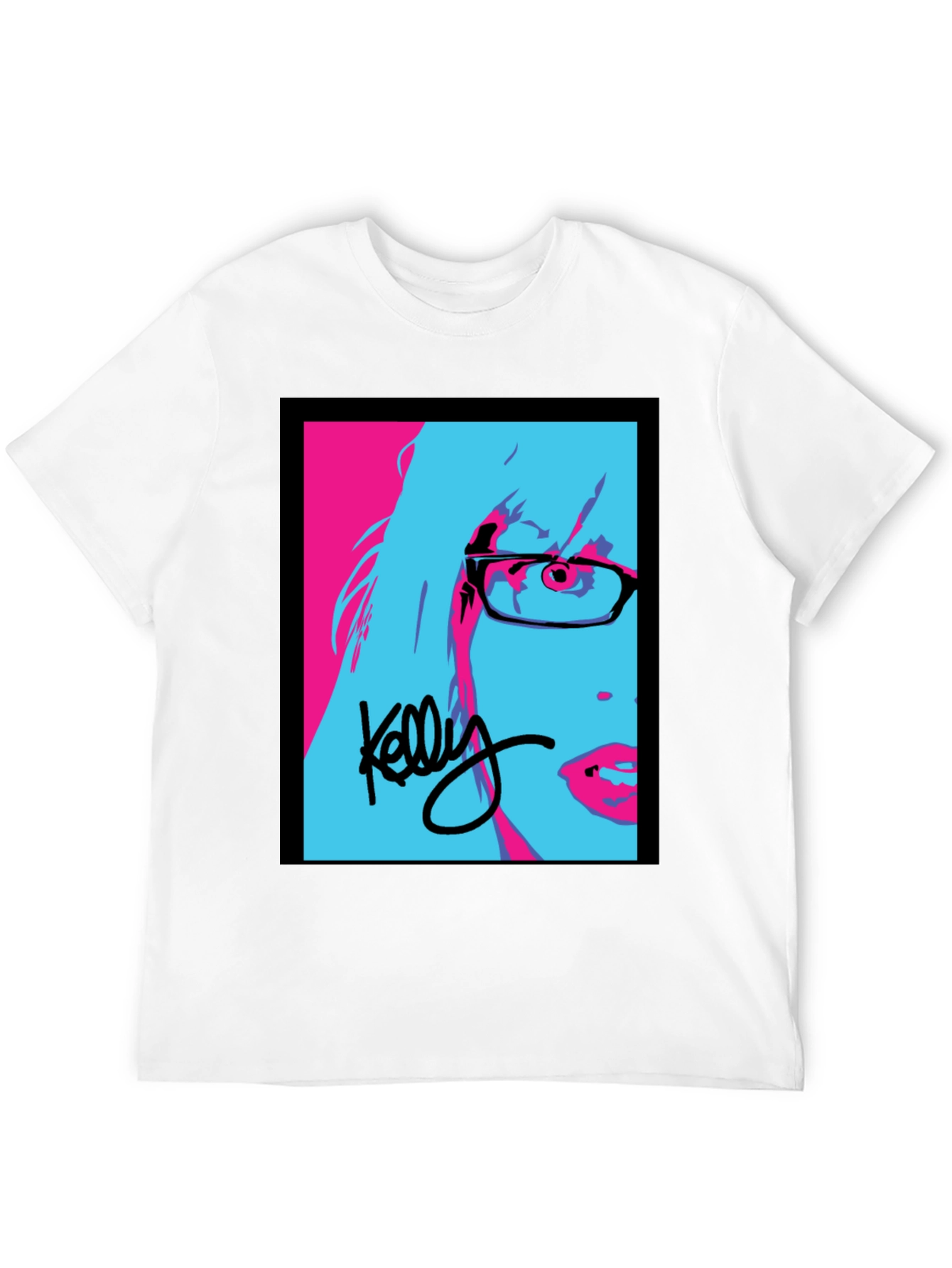 Kelly Pop Art Black T-Shirt