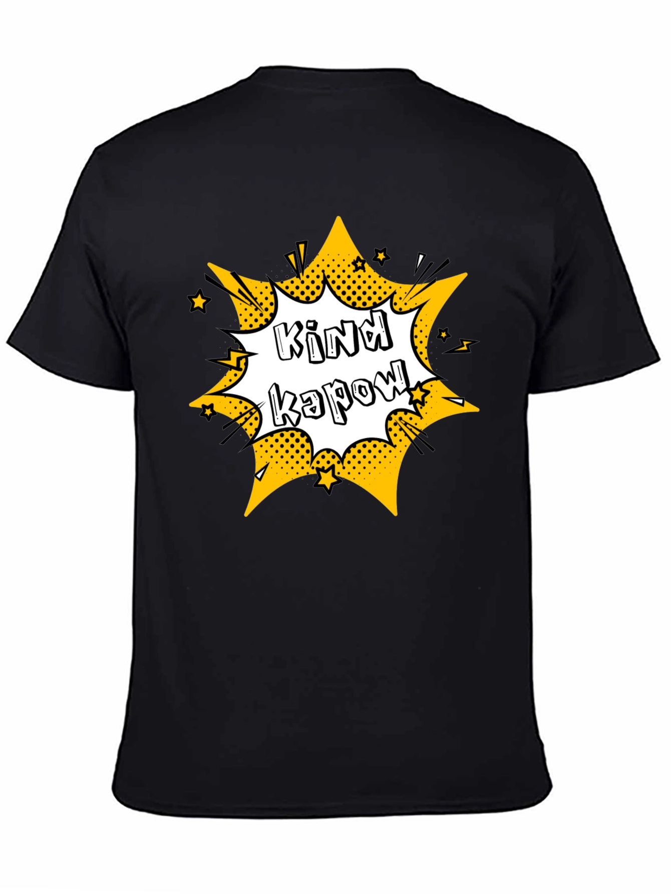 Kind Kapow Black Graphic Tee - Mens