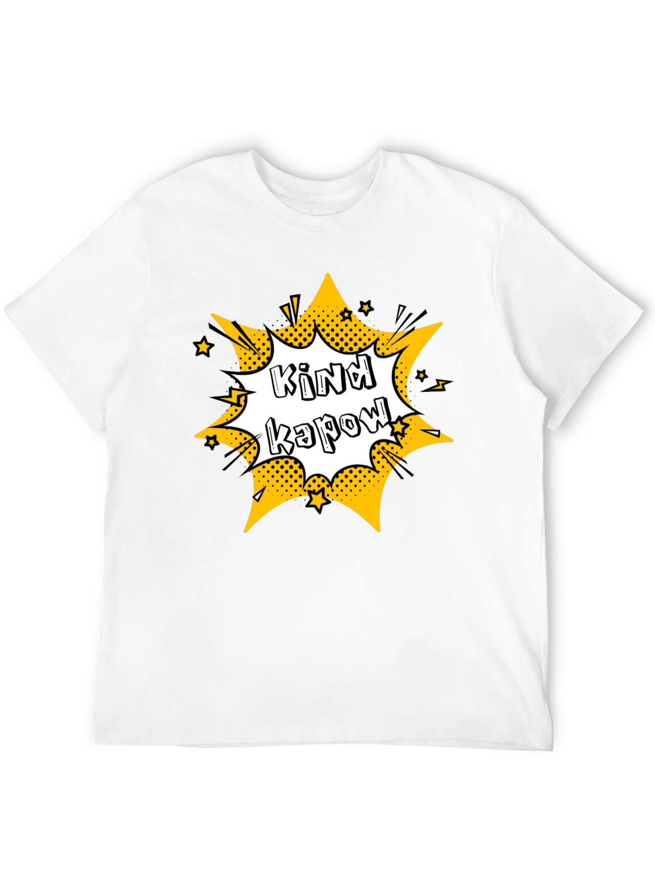 Kind Kapow Black Graphic Tee - Mens