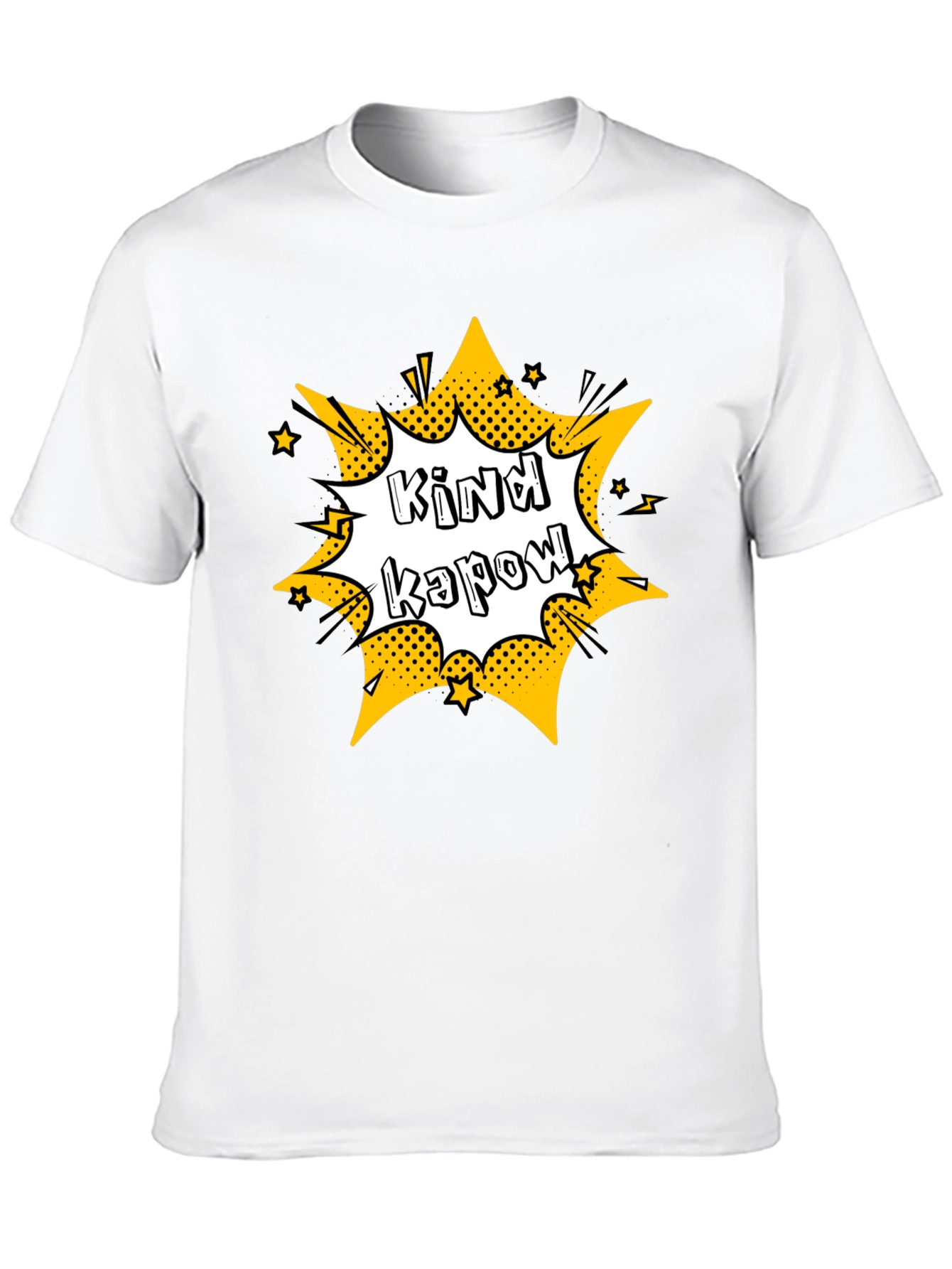 Kind Kapow Black Graphic Tee - Mens